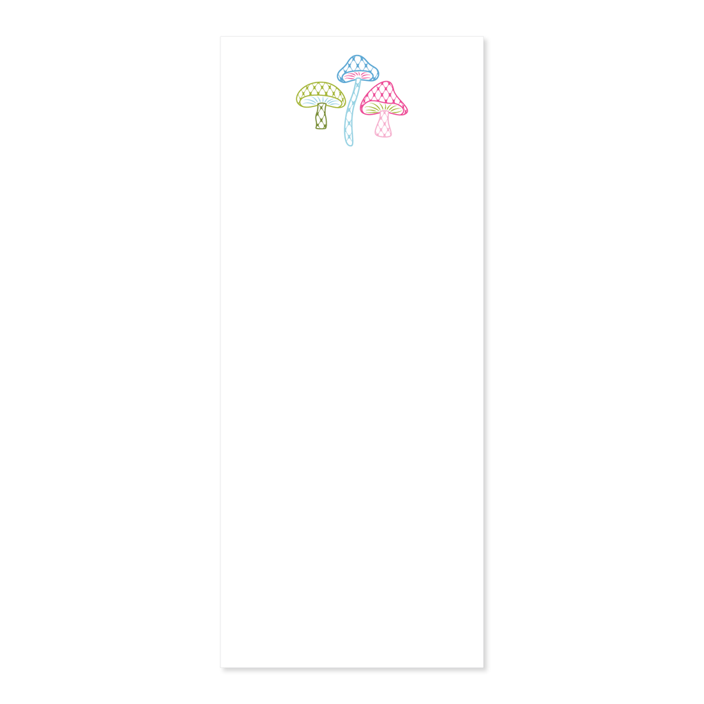 Mushrooms Skinny Notepad