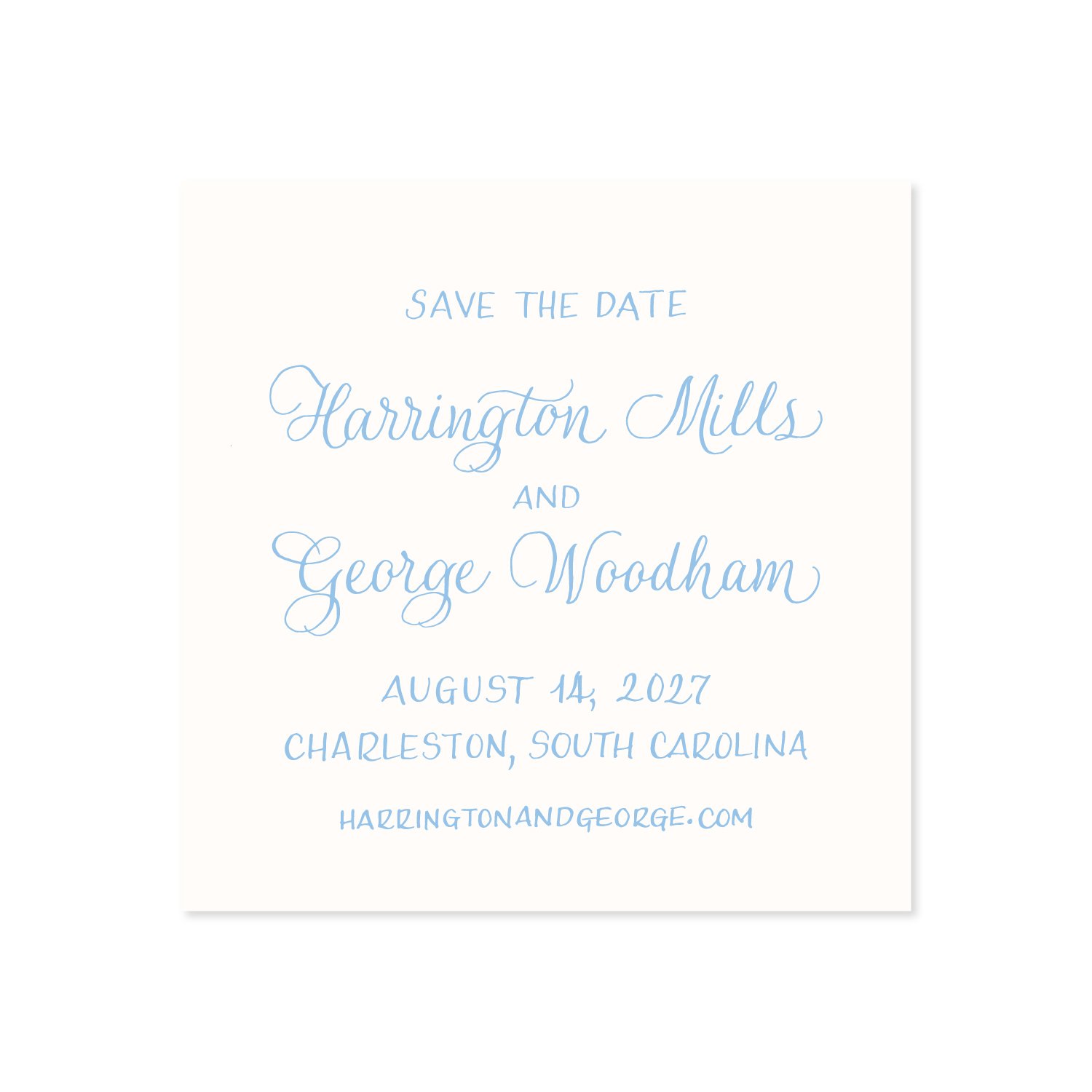 Woodham Calligraphy Save the Date