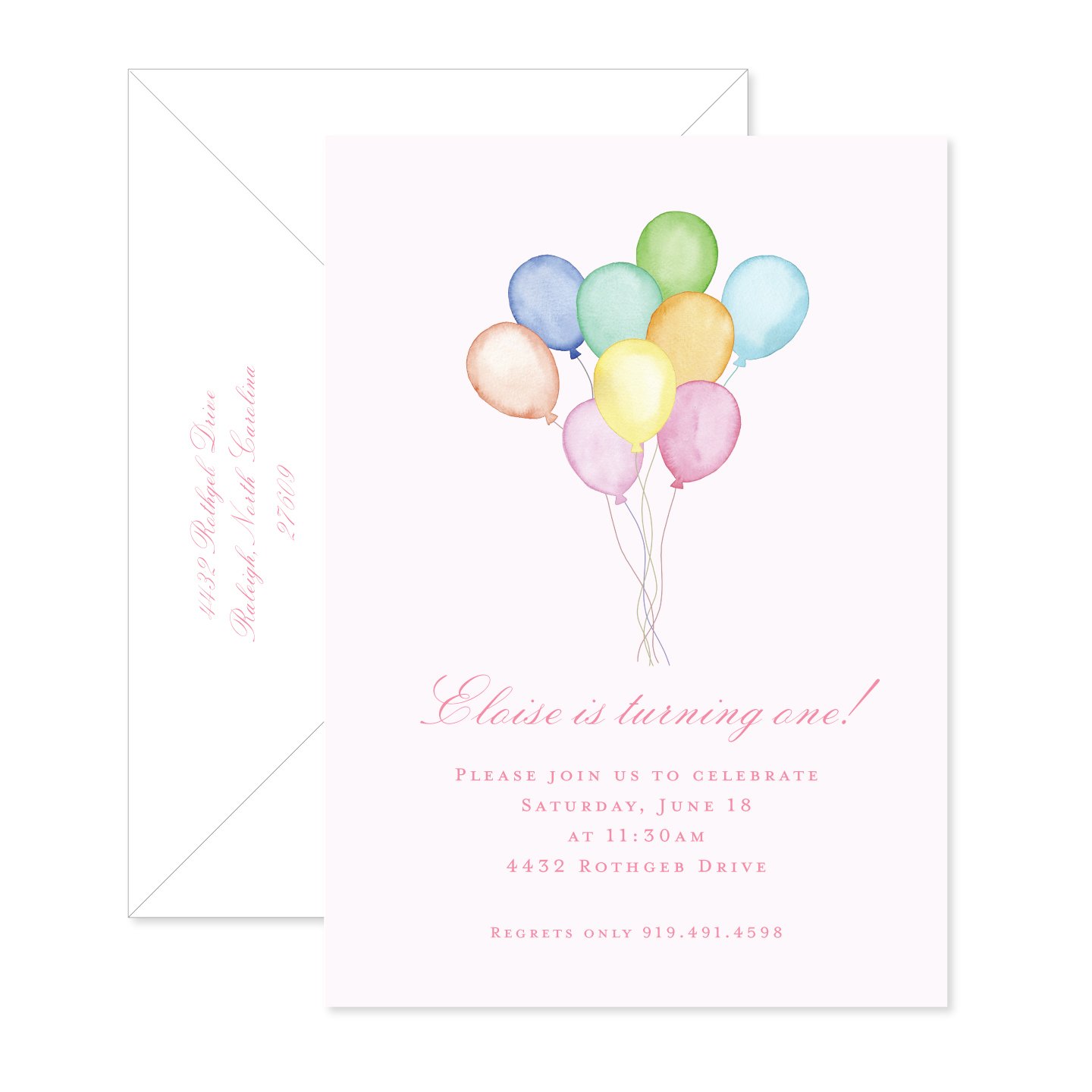 Balloons Invitation
