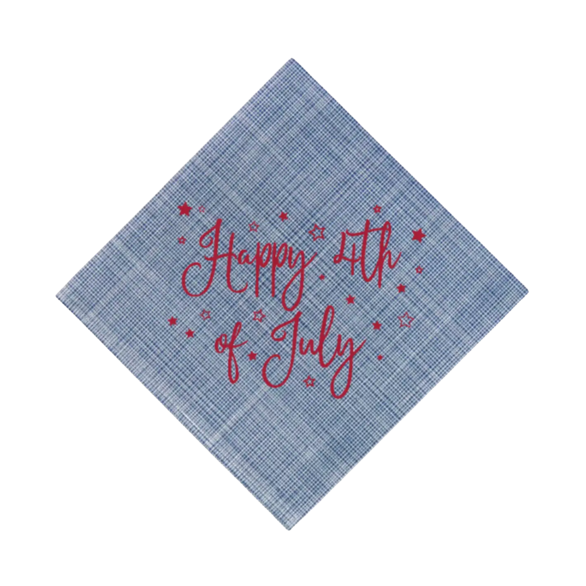 July 4th Woven Napkin - Navy