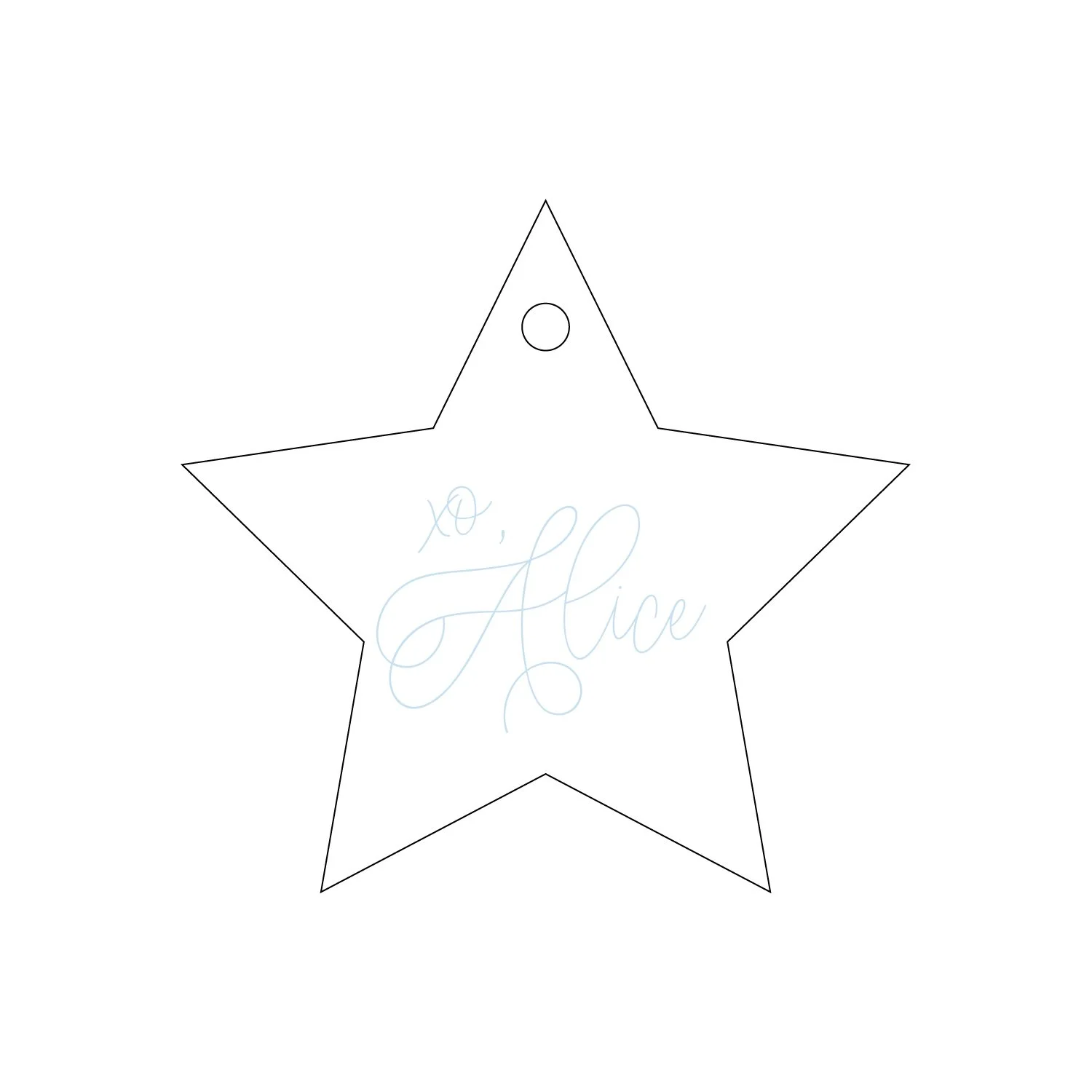 Letterpress Gift Tag - 324