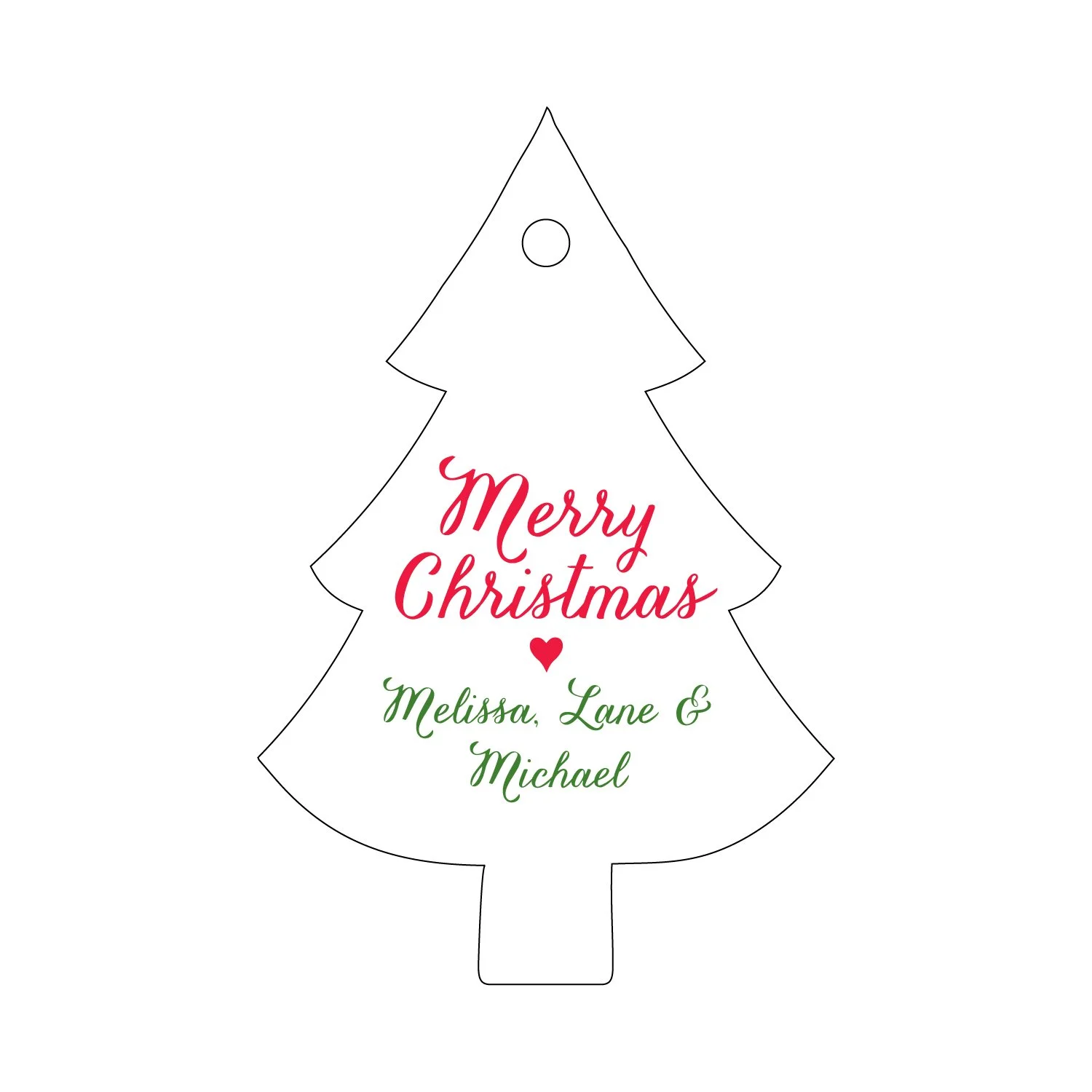 Letterpress Gift Tag - 104