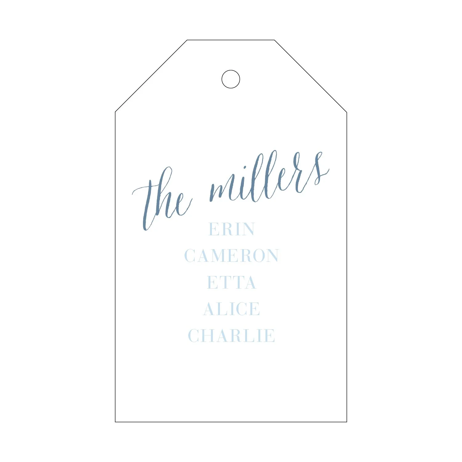 Letterpress Gift Tag - 21