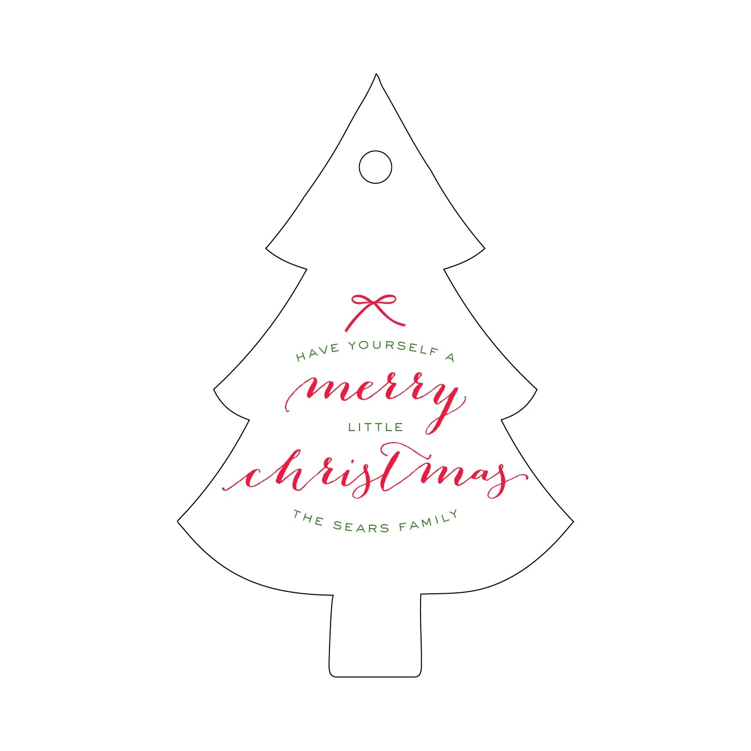 Letterpress Gift Tag - 87
