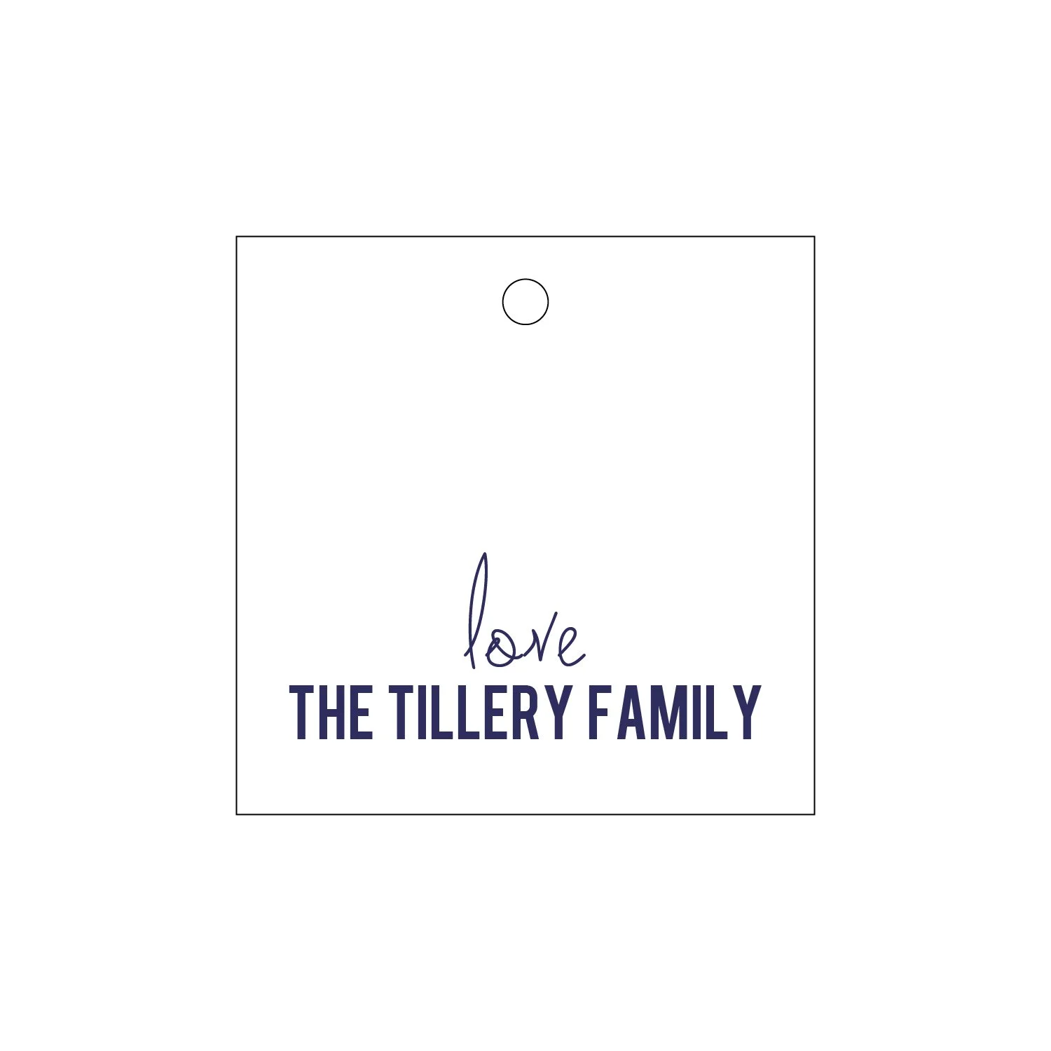 Letterpress Gift Tag - 339