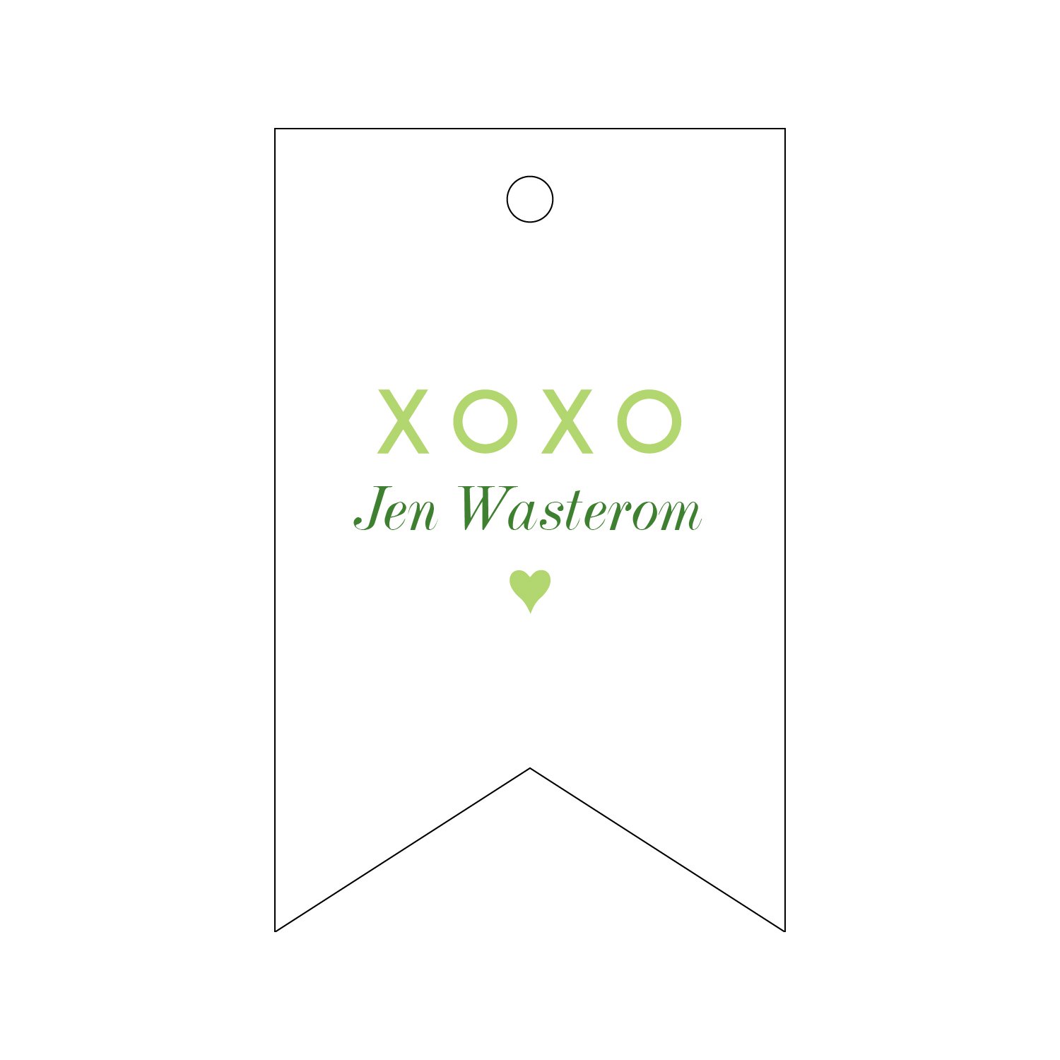 Letterpress Gift Tag - 17