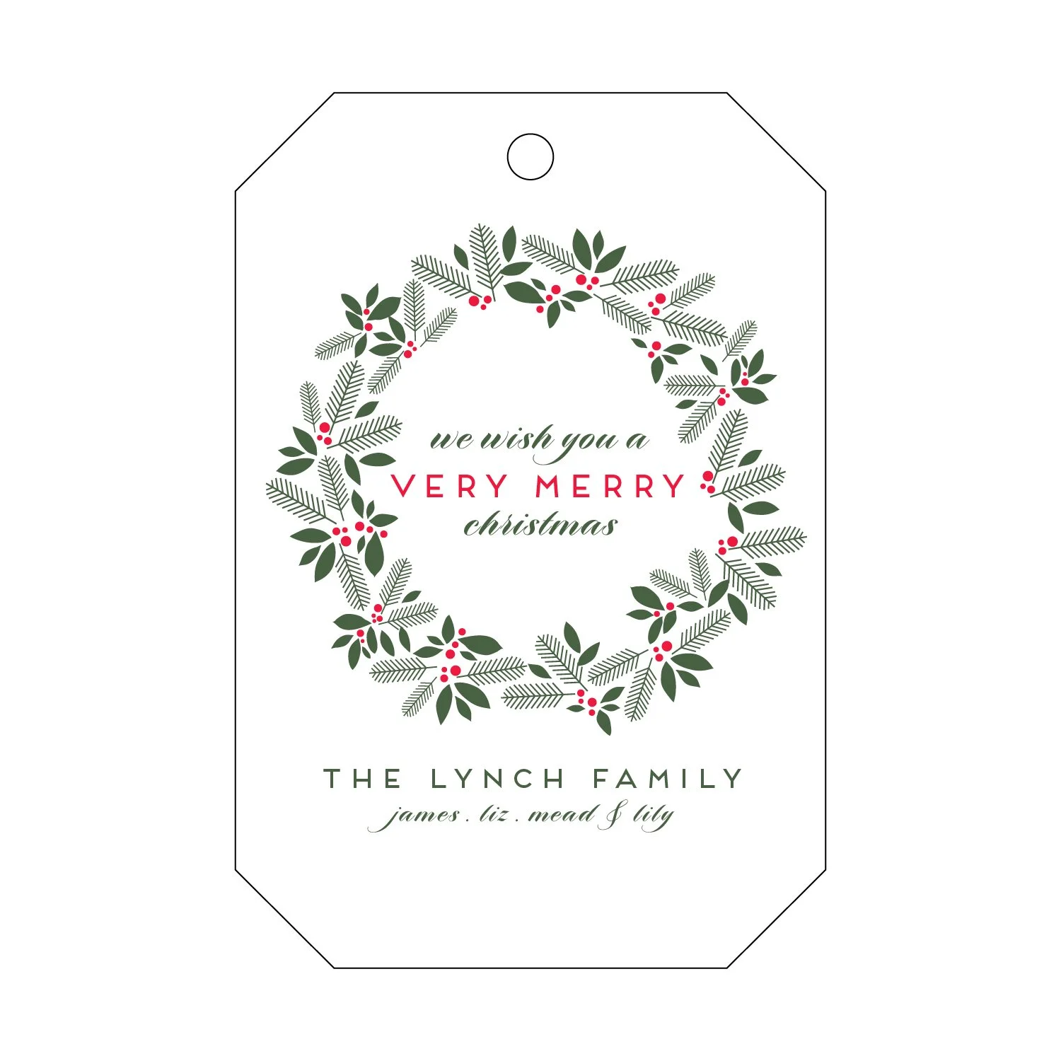 Letterpress Gift Tag - 74