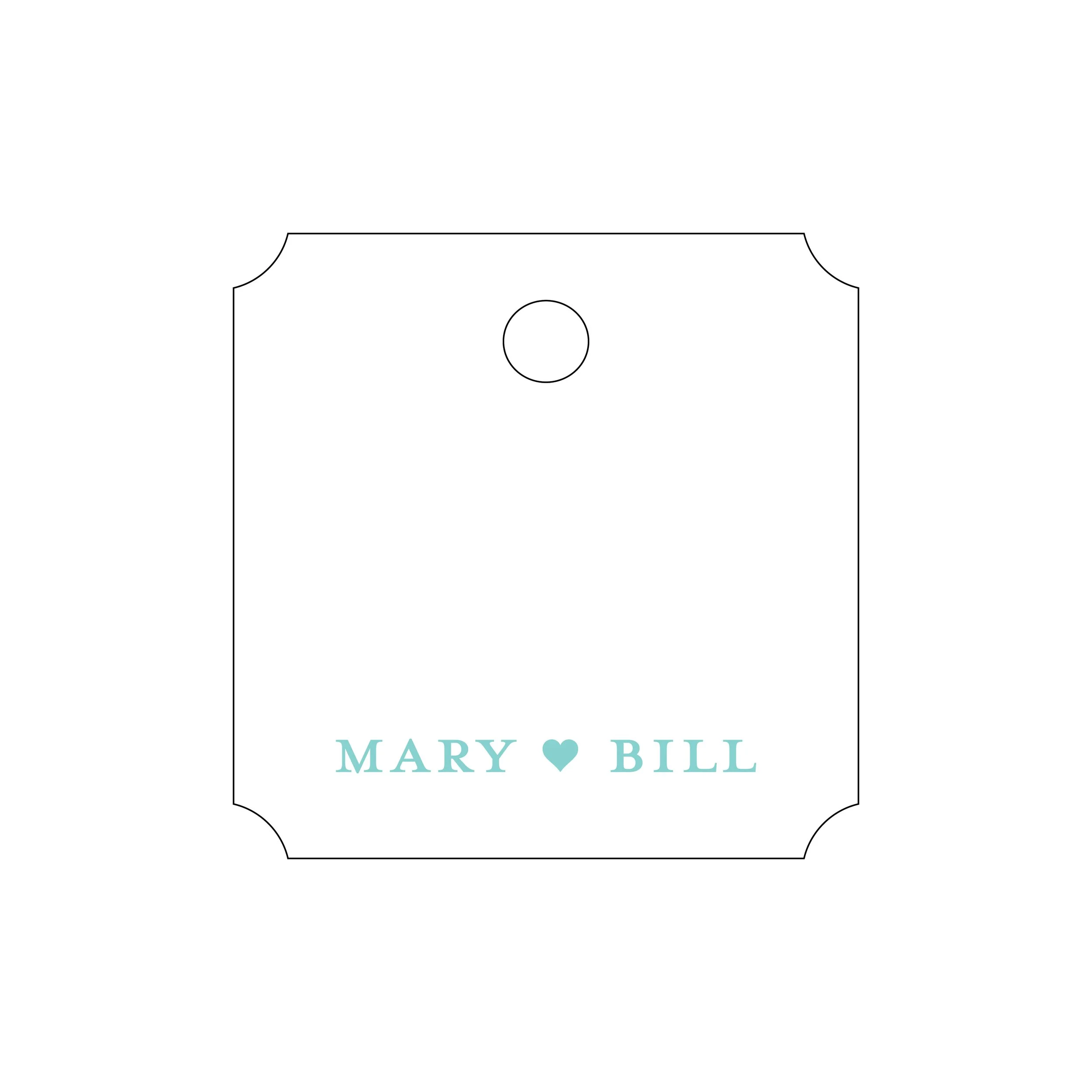 Letterpress Gift Tag - B107