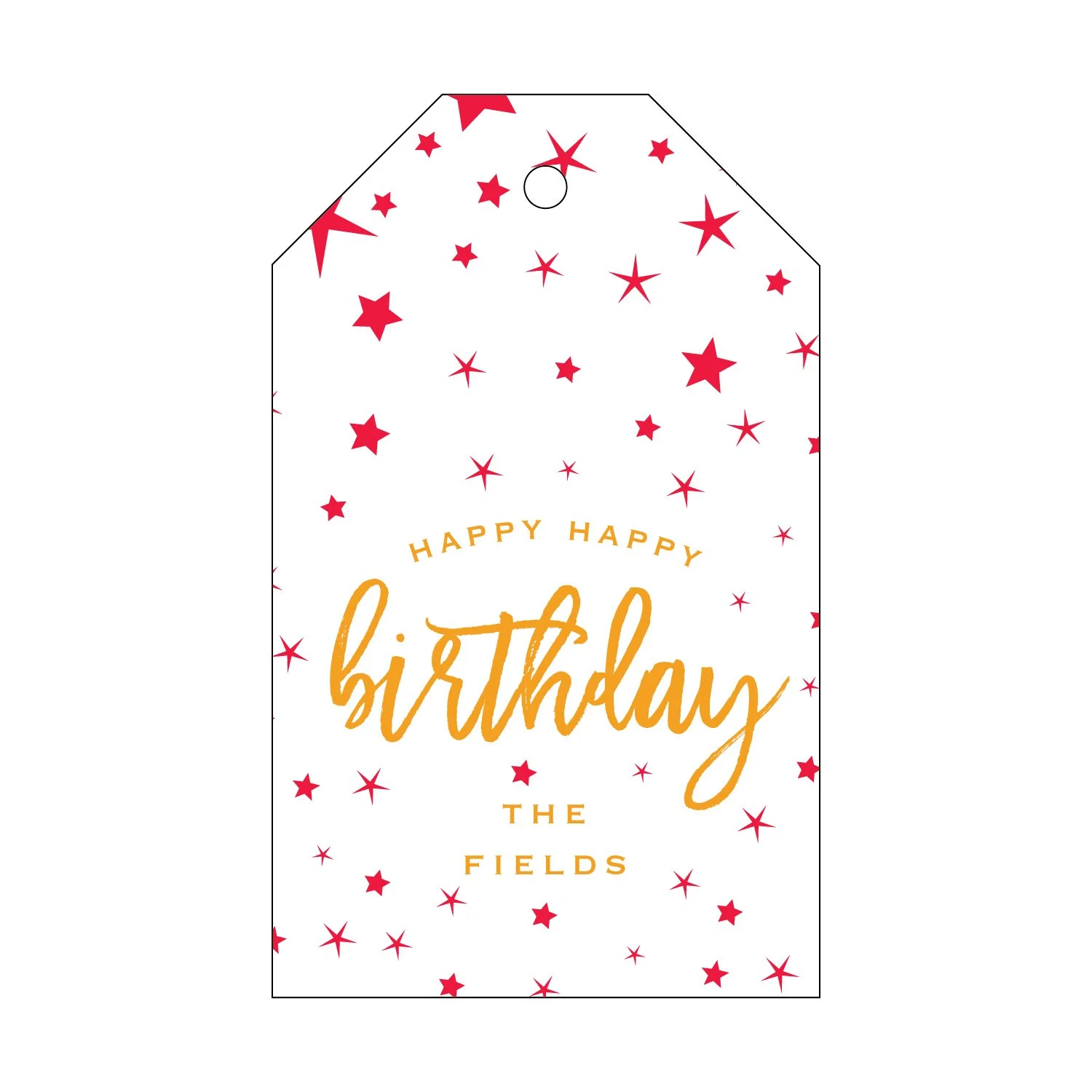 Letterpress Gift Tag - 216