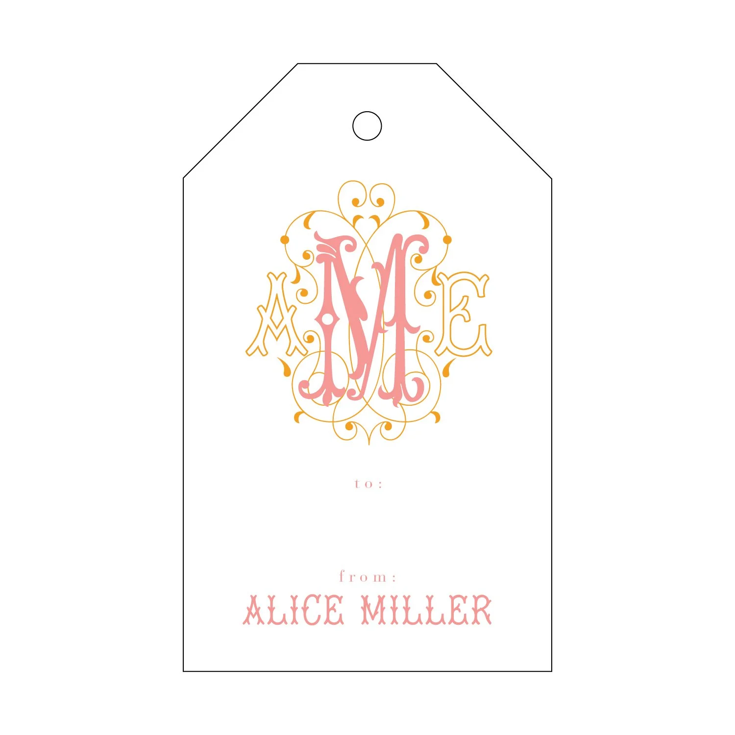 Letterpress Gift Tag - 56