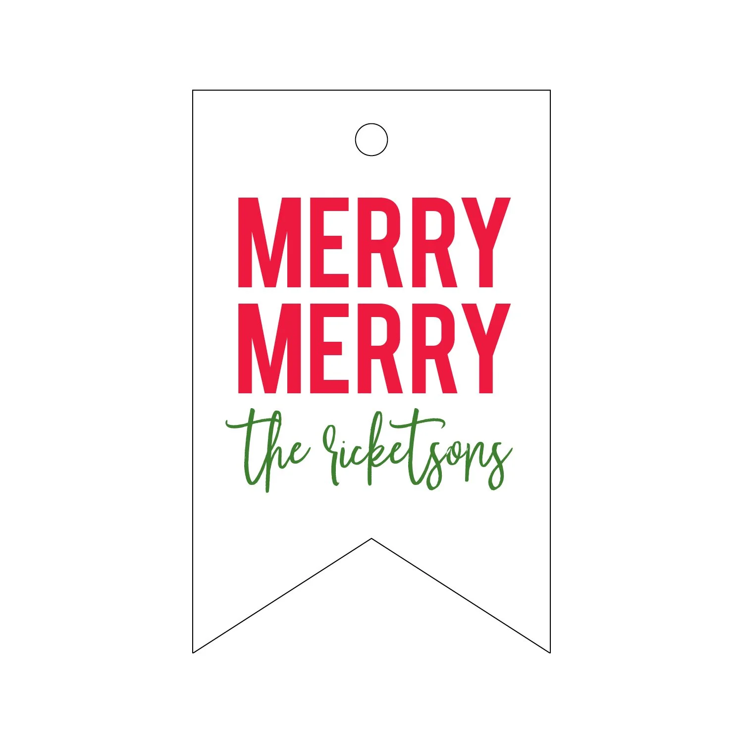 Letterpress Gift Tag - 266
