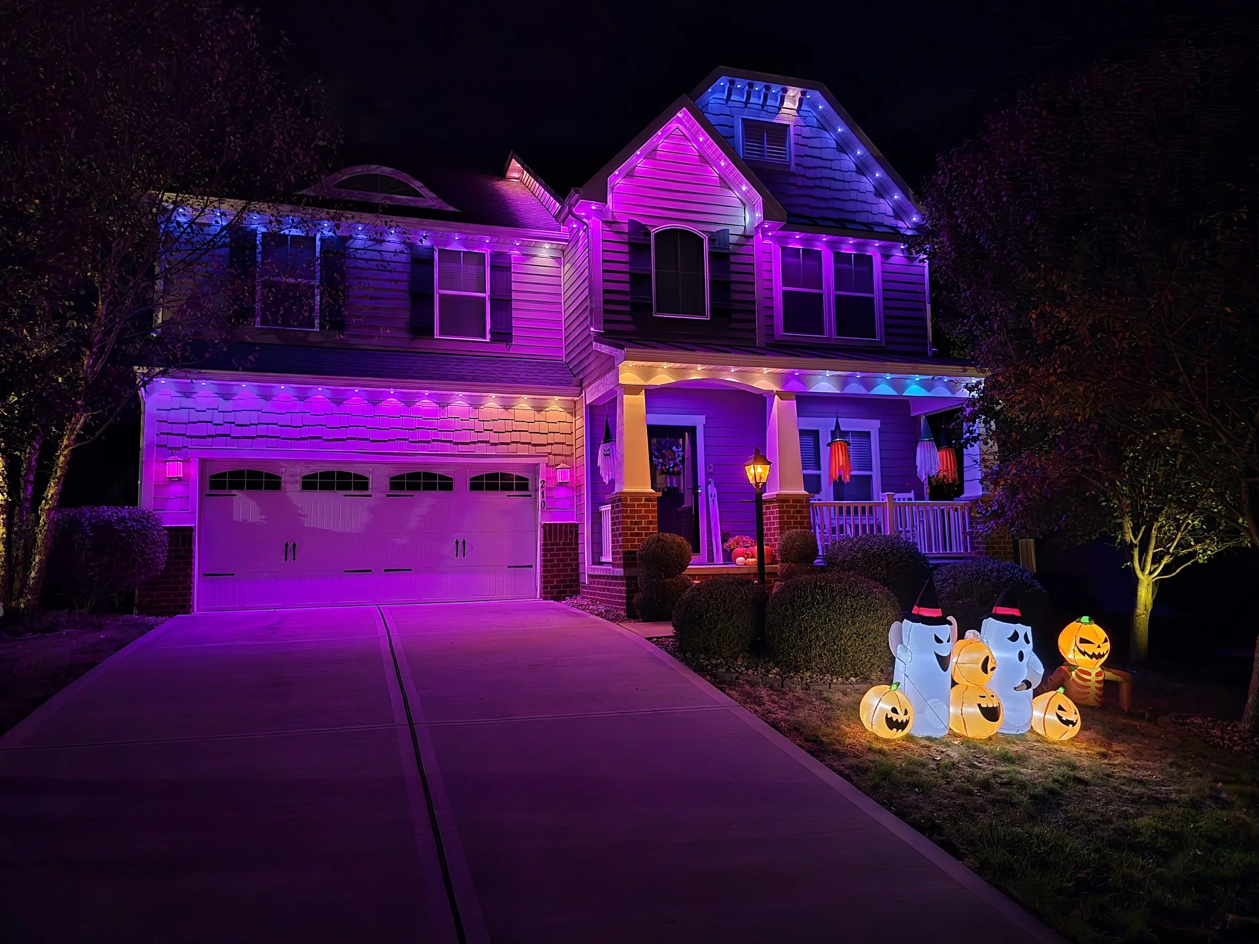 Govee Outdoor Permanent Lights Installation Amherst Village