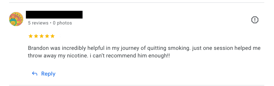 quitting smoking hypnotherapy review