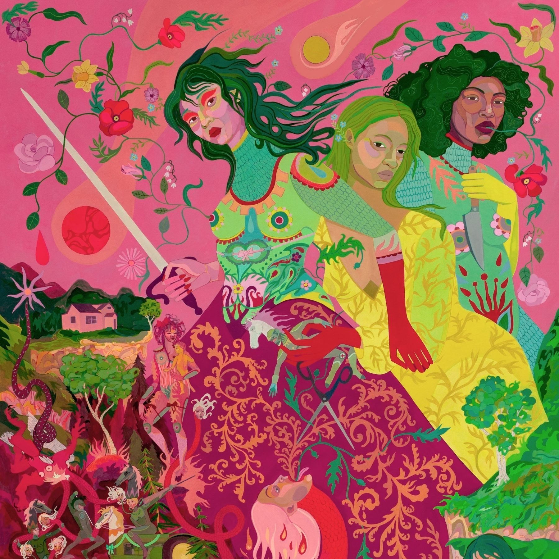 Artist: Meg Lionel Murphy | Title: Mad Girls Love Song | Acrylic and acrylic gouache on paper