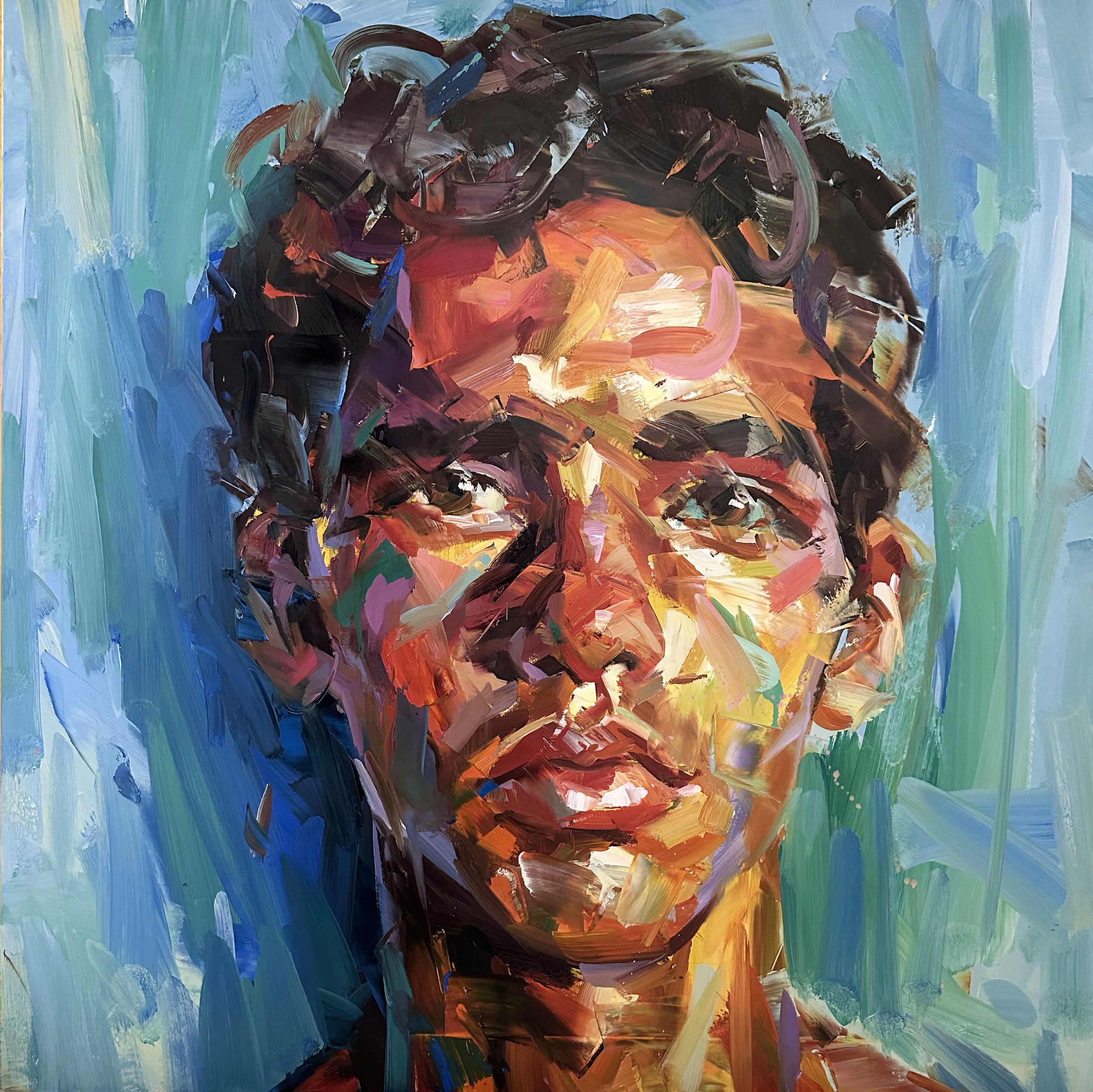 Artist: Paul Wright | Title: Tipping Point | oil on linen