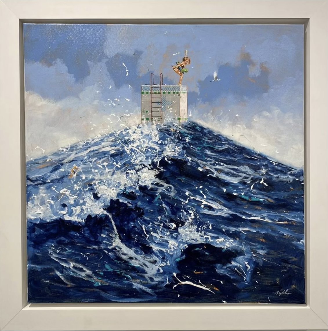 Artist: Phillip Bertho | Title: La vie enbleu (Life in Blue) | Acrylic on Canvas