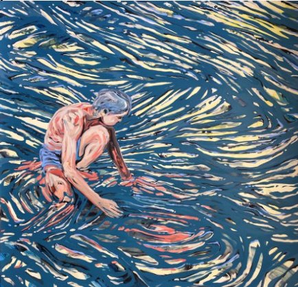 Artist: Clement Denis | Title: Communication |
Acrylic on heavy watercolor arches paper