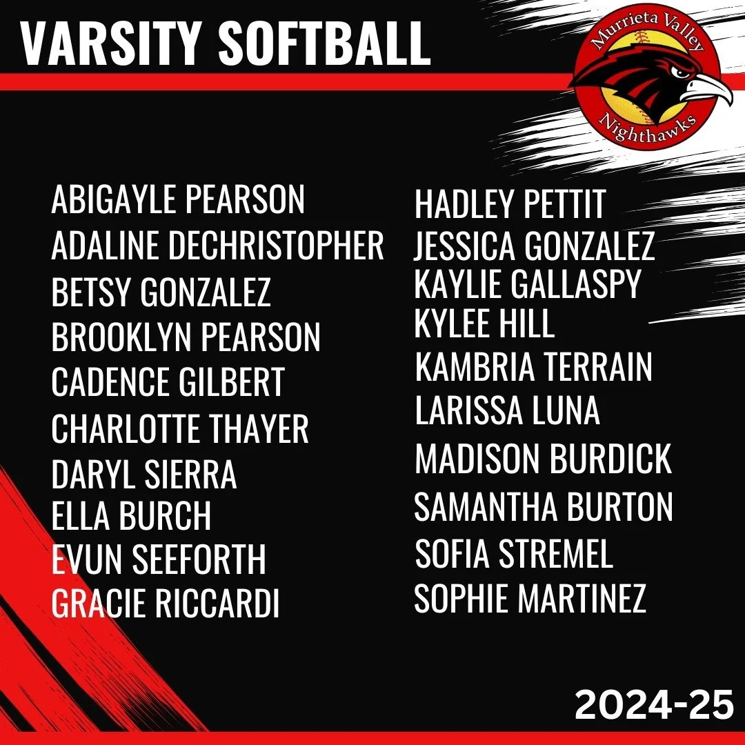 Congratulations to our 24-25 softball teams!! Great work ladies!!