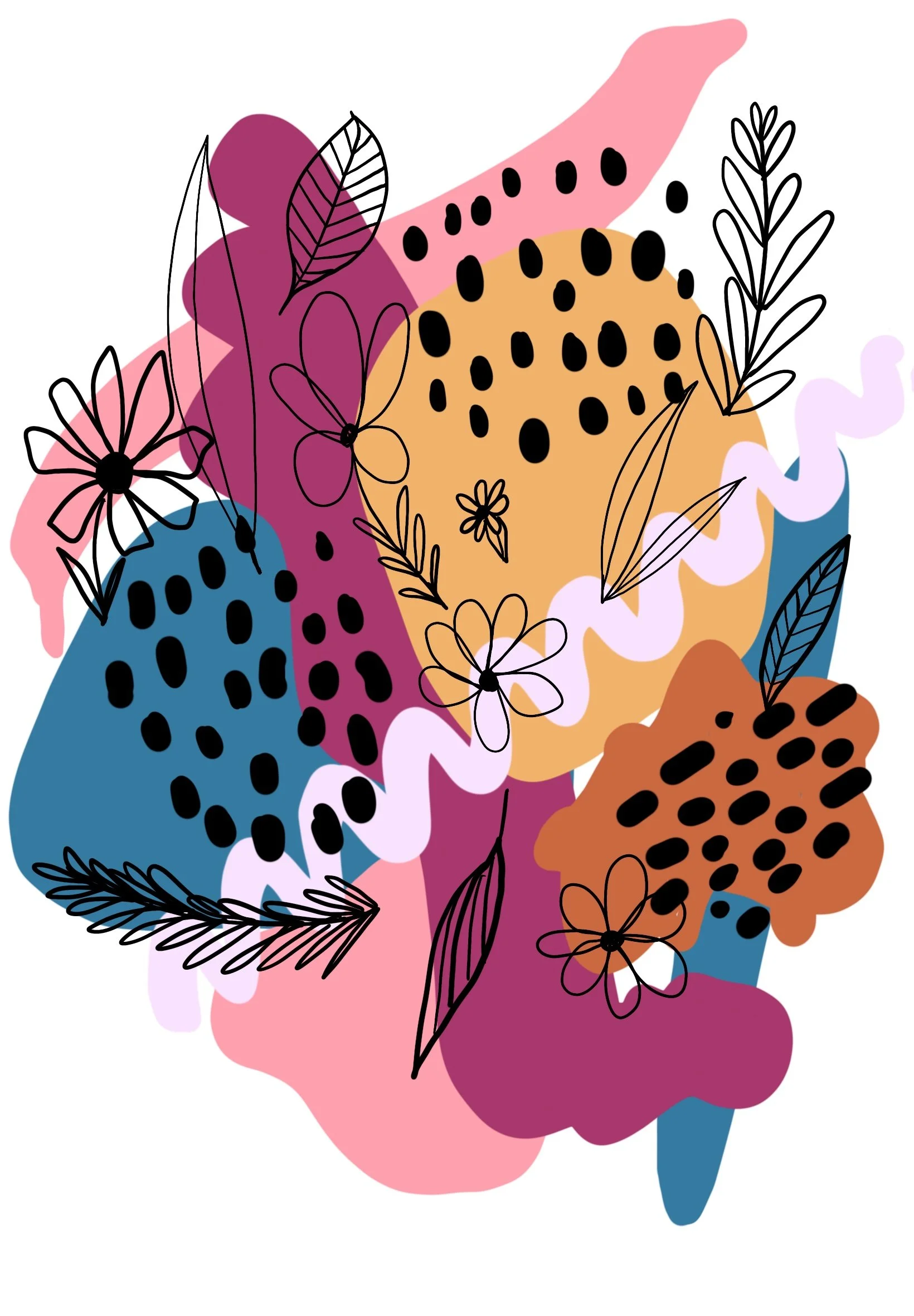 WIldflower Splash Art Print PREORDER