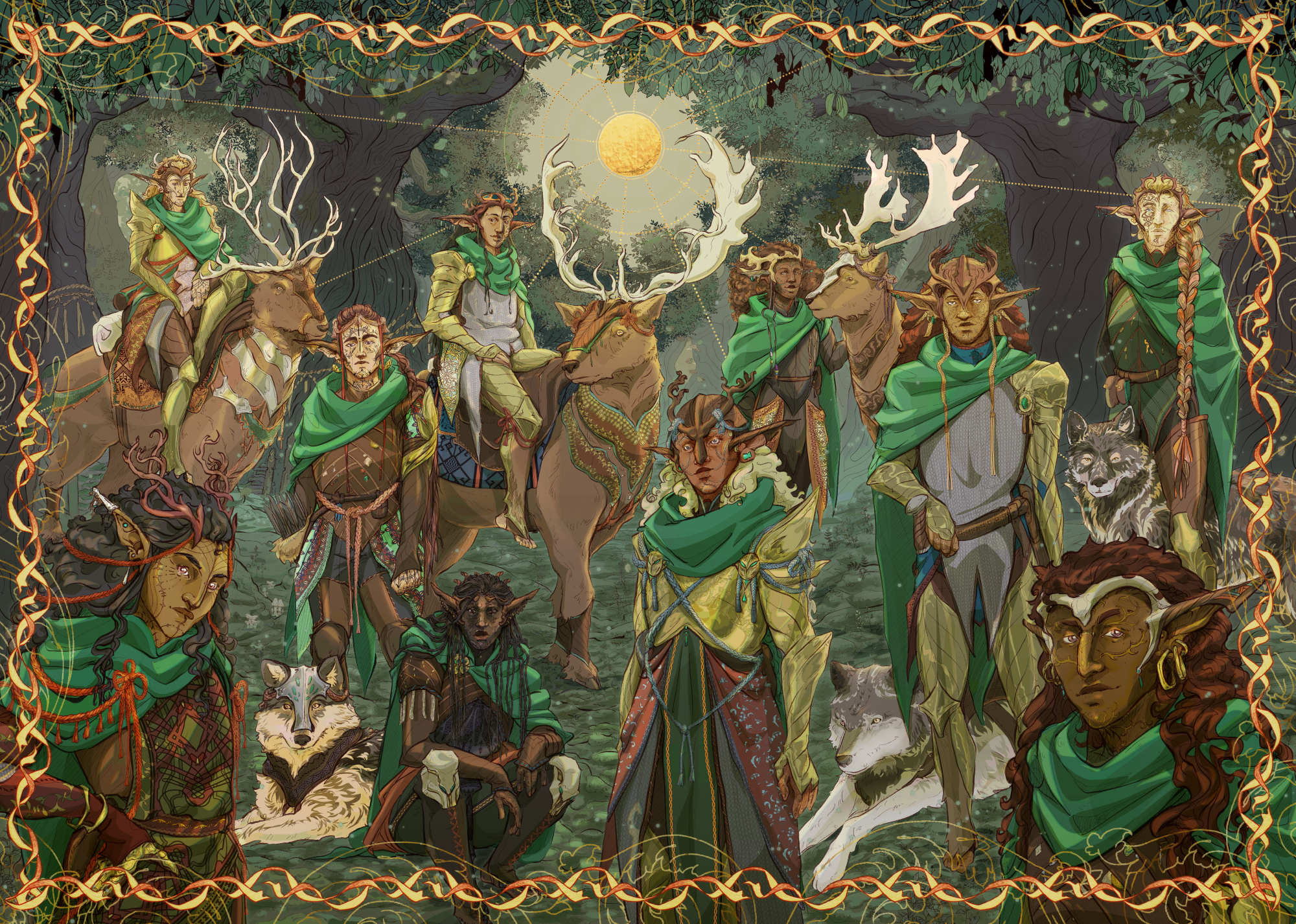 2024 // Dragon Age Annual Calendar (Fan Project) - Emerald Knights Merch : A4 Print