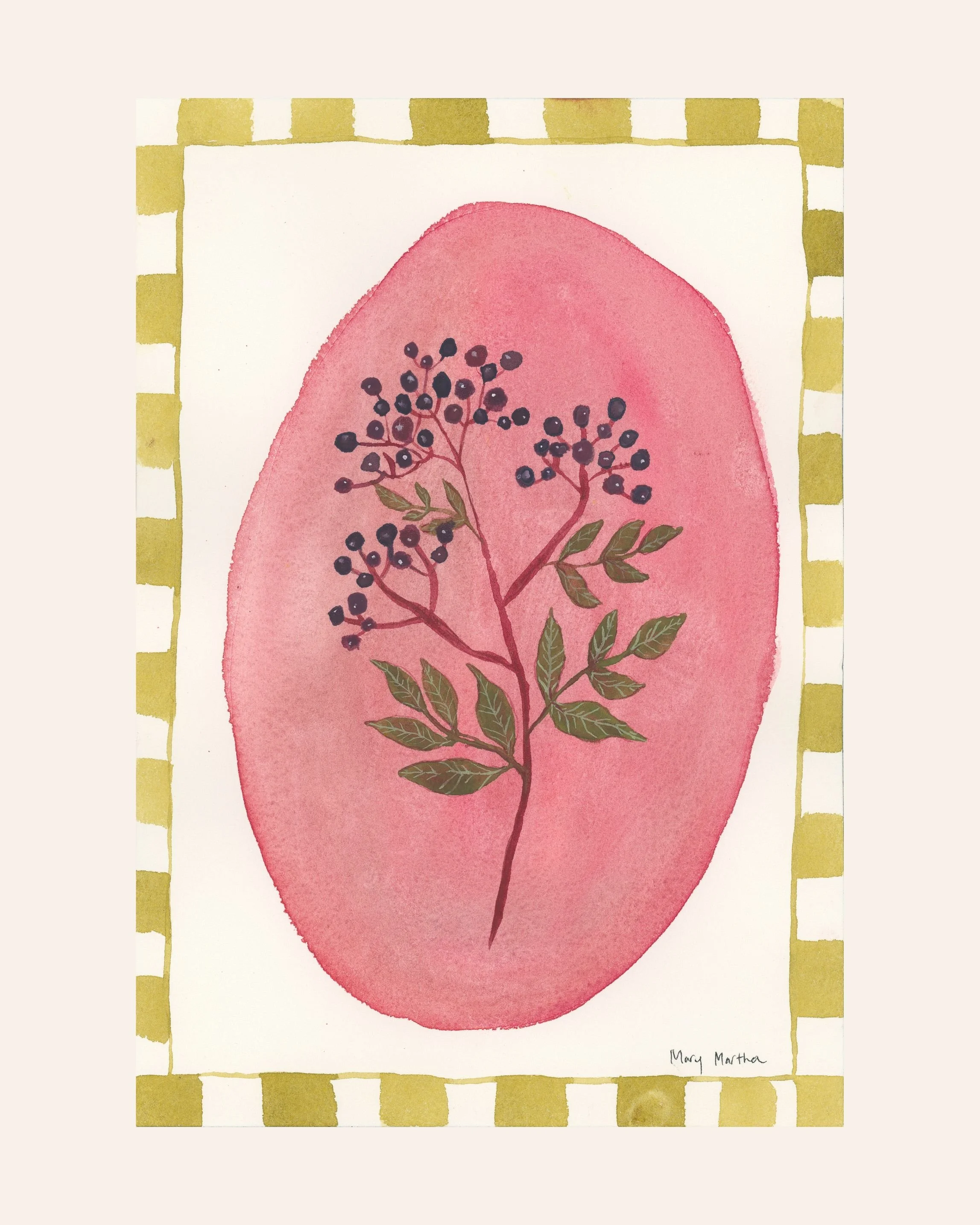 Elderberry Cordial- 7x10"