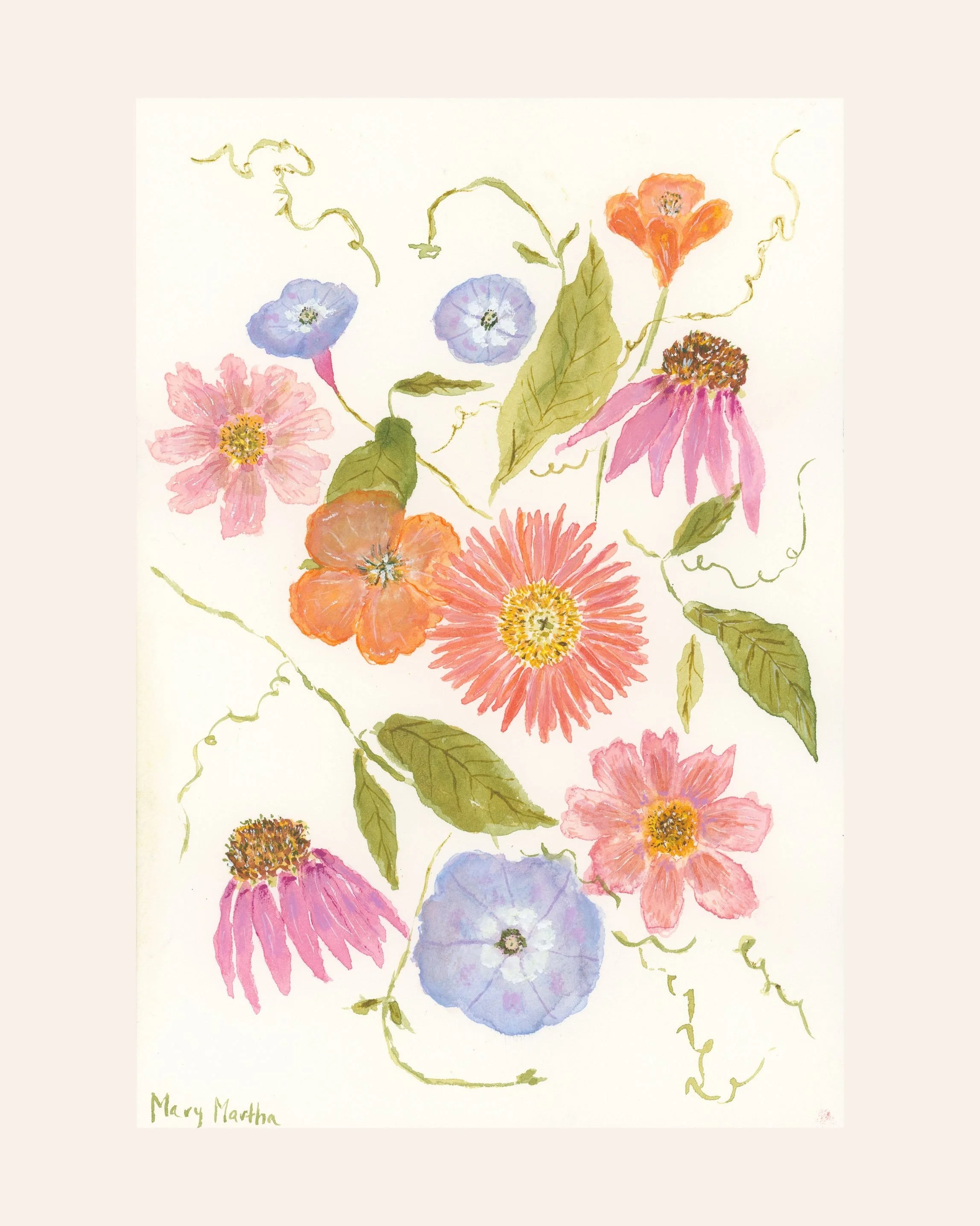 My Summer Garden- 7x10"