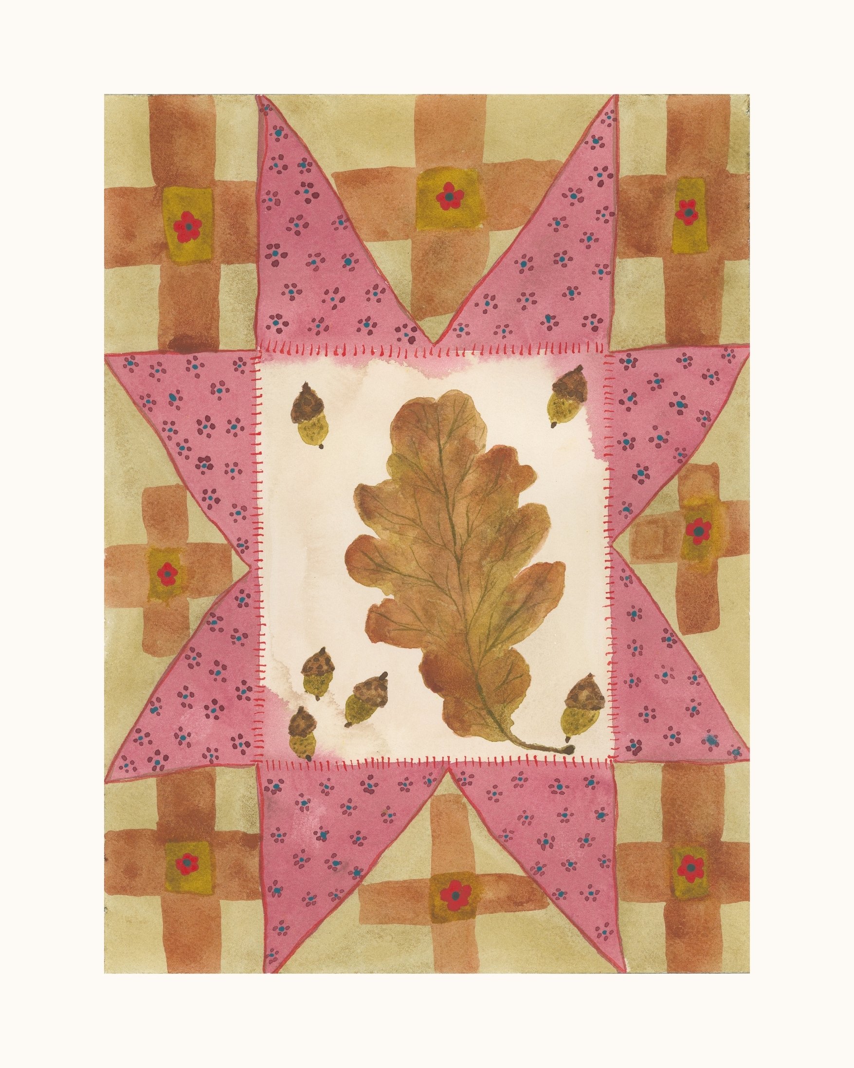 Sawtooth Stars and Fall Leaves