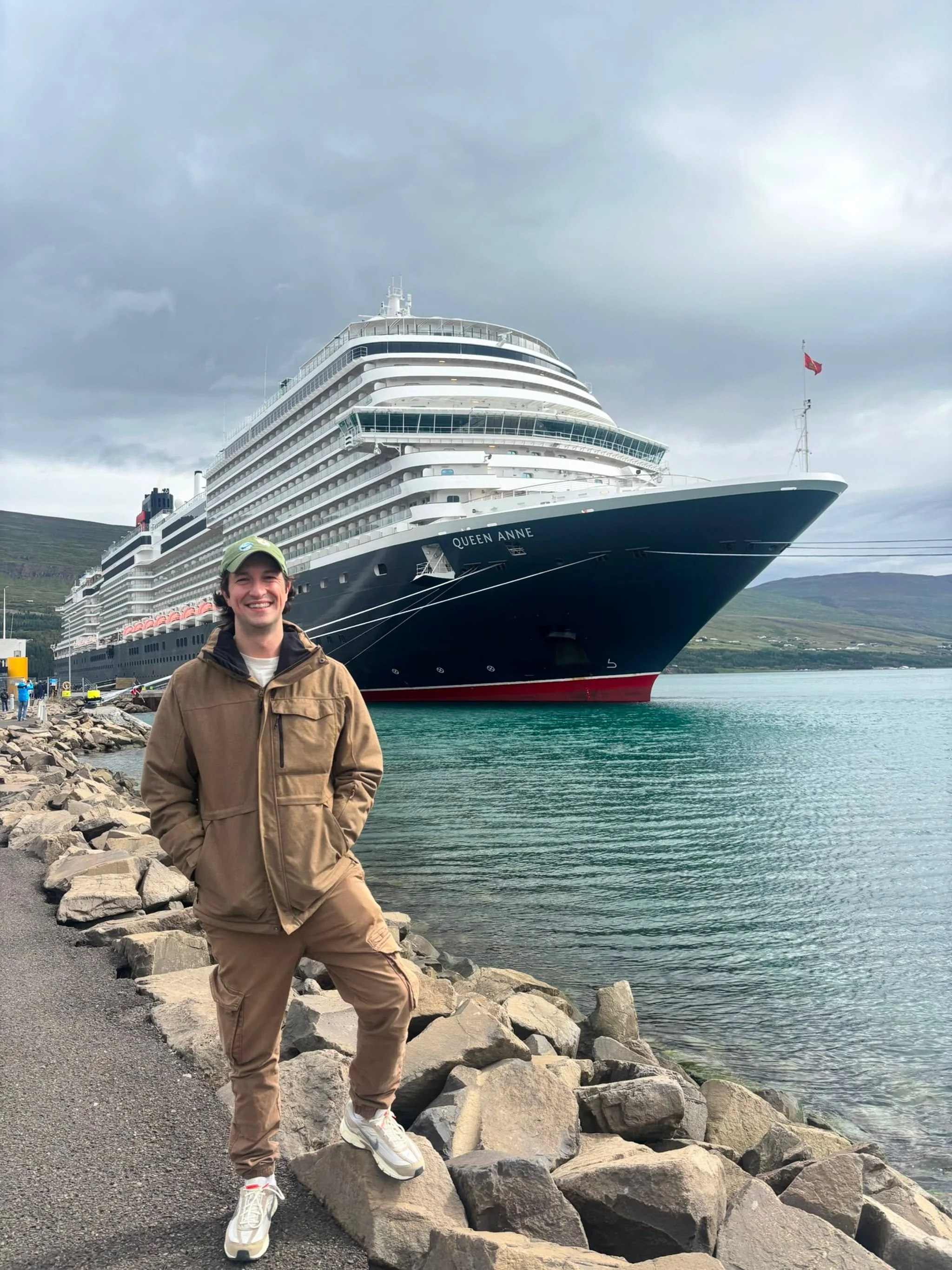 Connor currently sailing the world doing his thing on Cunard&rsquo;s Queen Anne 👏 proud agent 🌟
