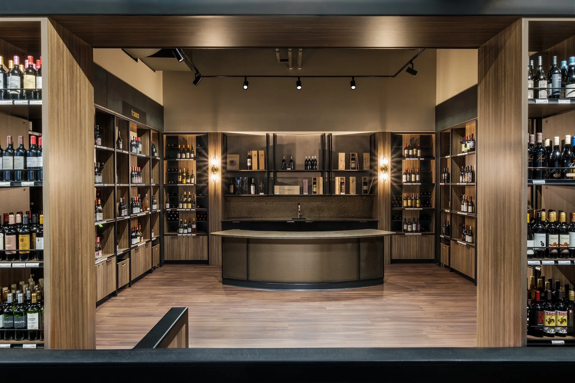 Showcase of Copper 8's commercial interior design work for Craft Cellars' retail space in Calgary, Alberta.