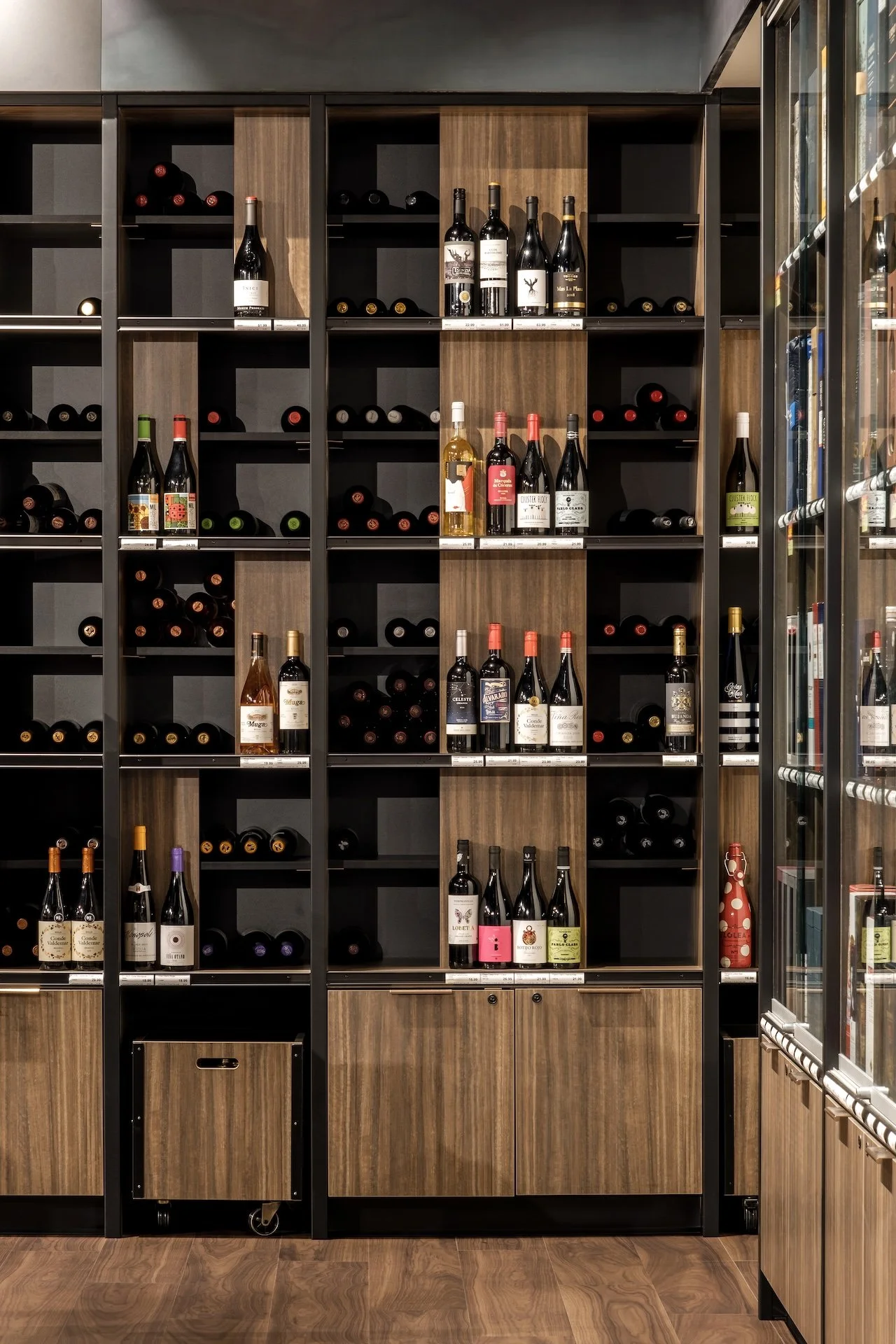 Showcase of Copper 8's commercial interior design work for Craft Cellars' retail space in Calgary, Alberta.