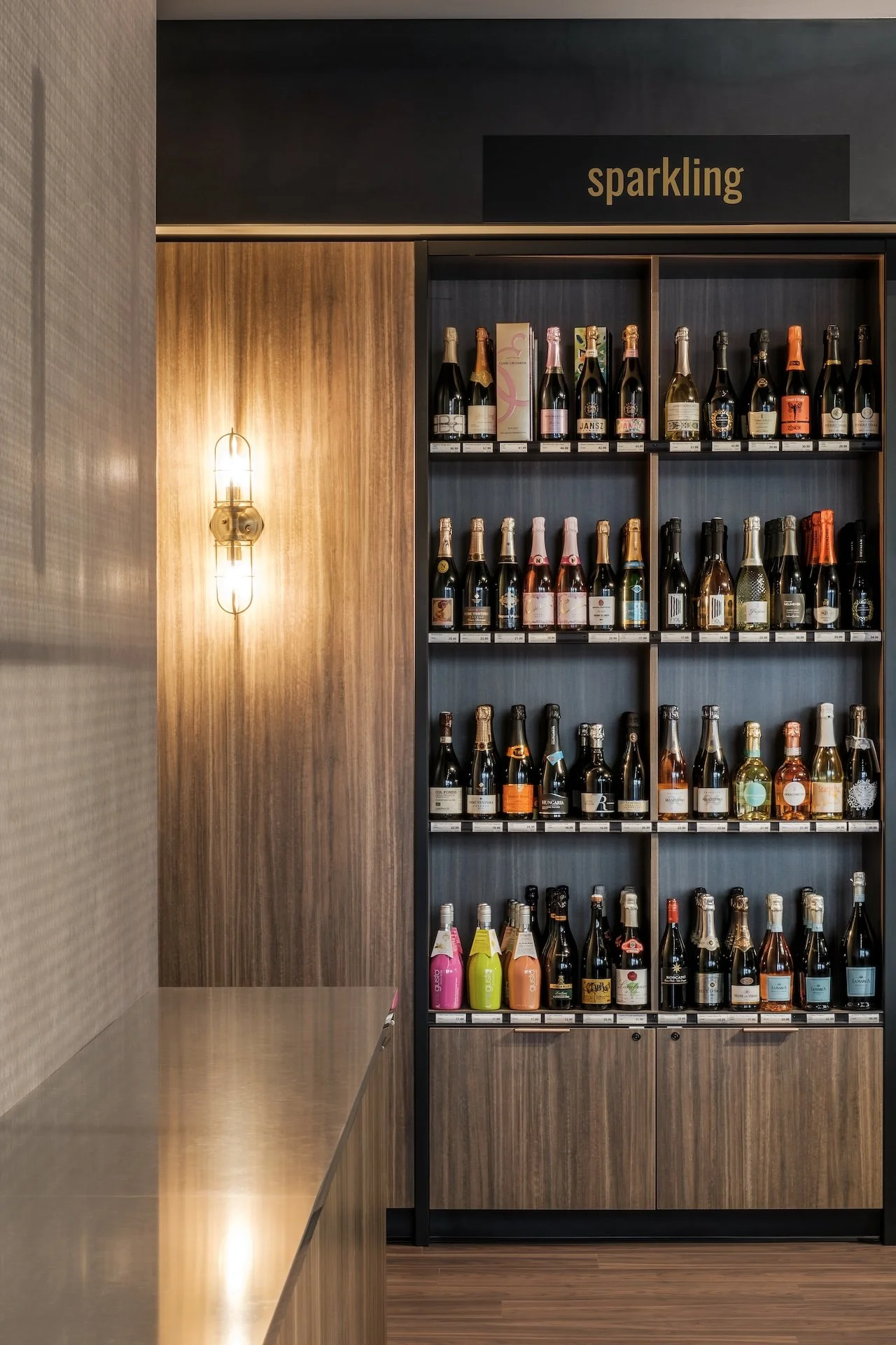 Showcase of Copper 8's commercial interior design work for Craft Cellars' retail space in Calgary, Alberta.
