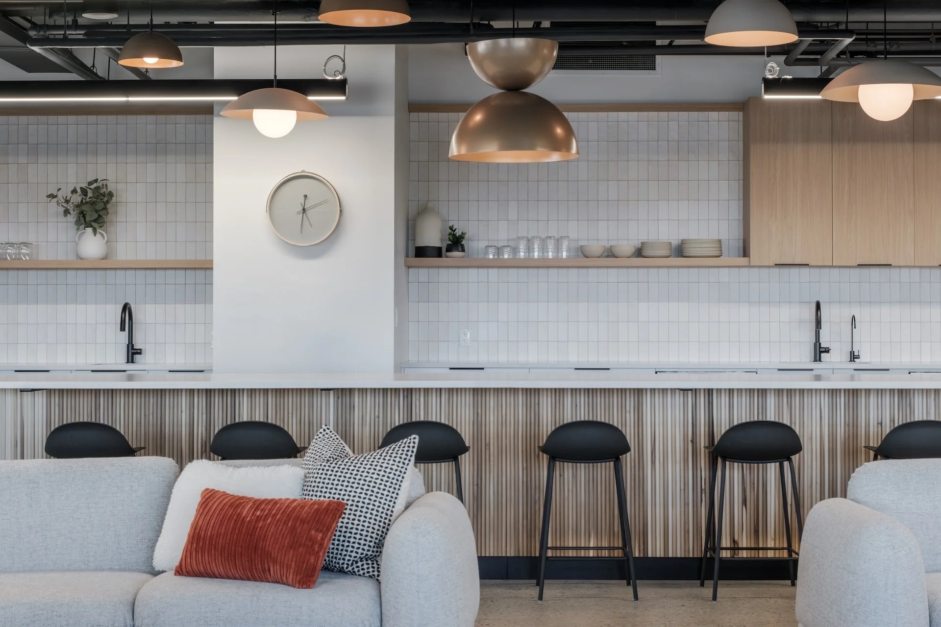 Showcase of Copper 8's interior design work for B&A Studios' commercial office space in Calgary, Alberta.