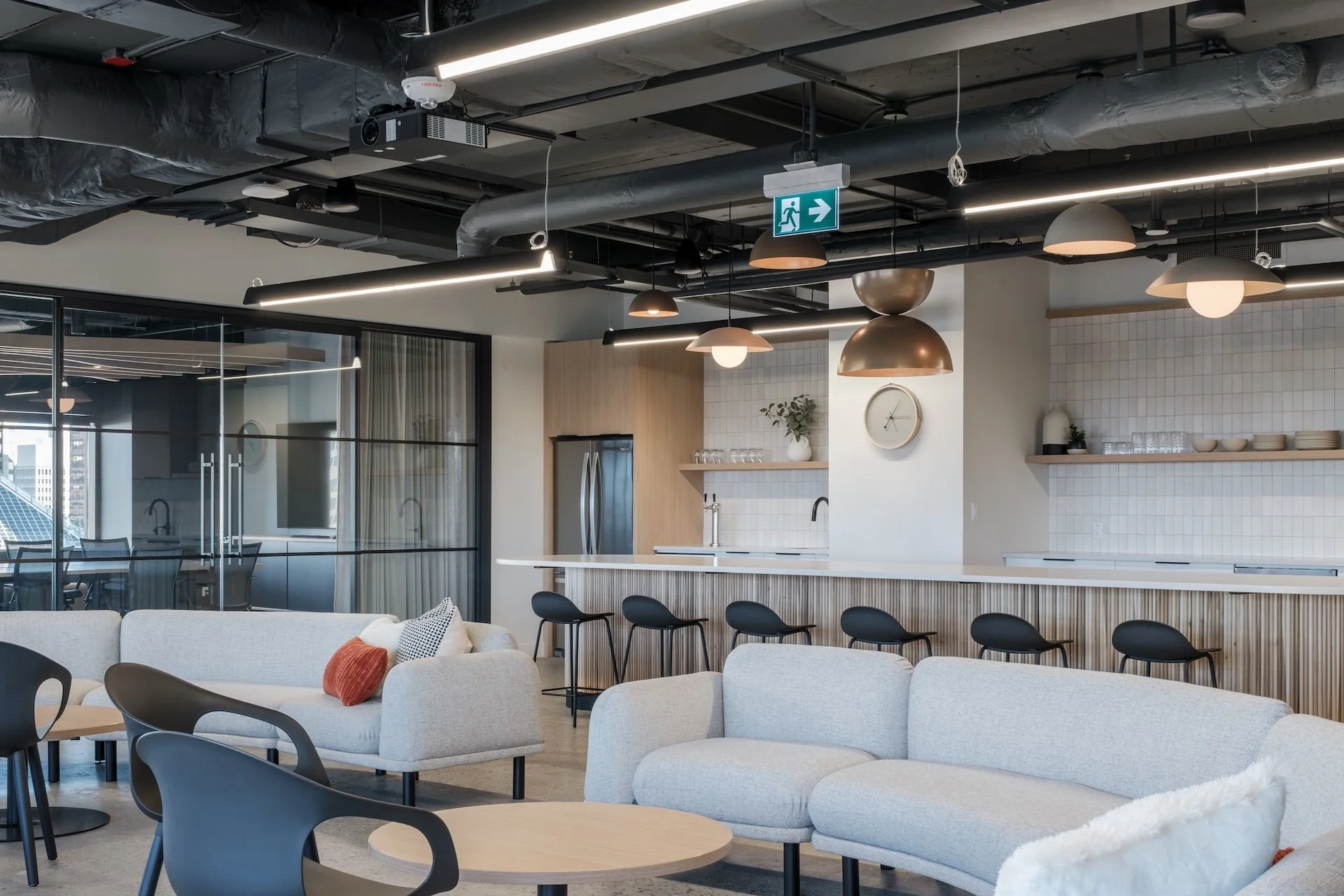 Showcase of Copper 8's interior design work for B&A Studios' commercial office space in Calgary, Alberta.