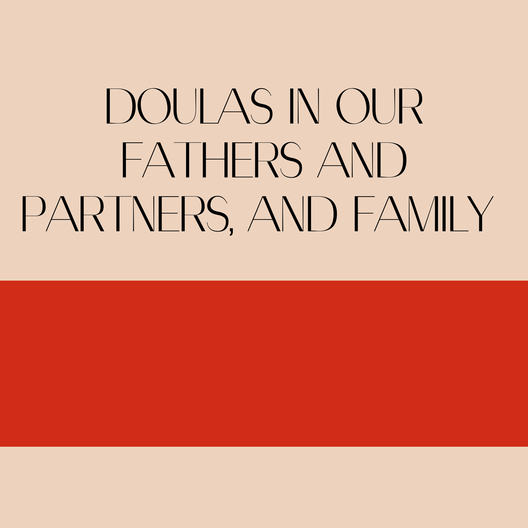 Doulas in our Fathers and Partners, and Family