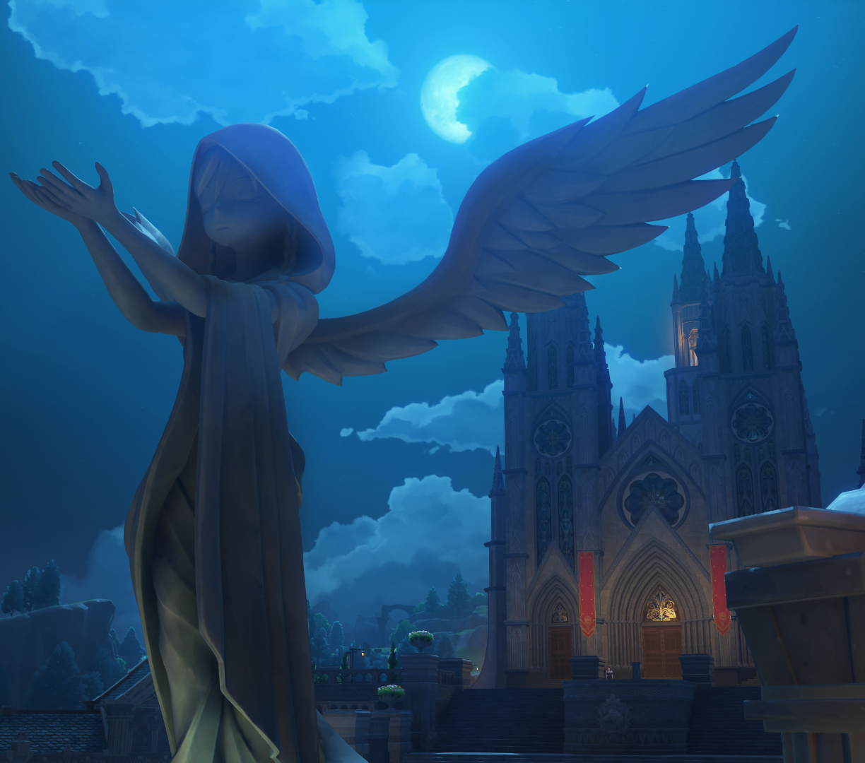 GenshinVentiStatueChurch.png
