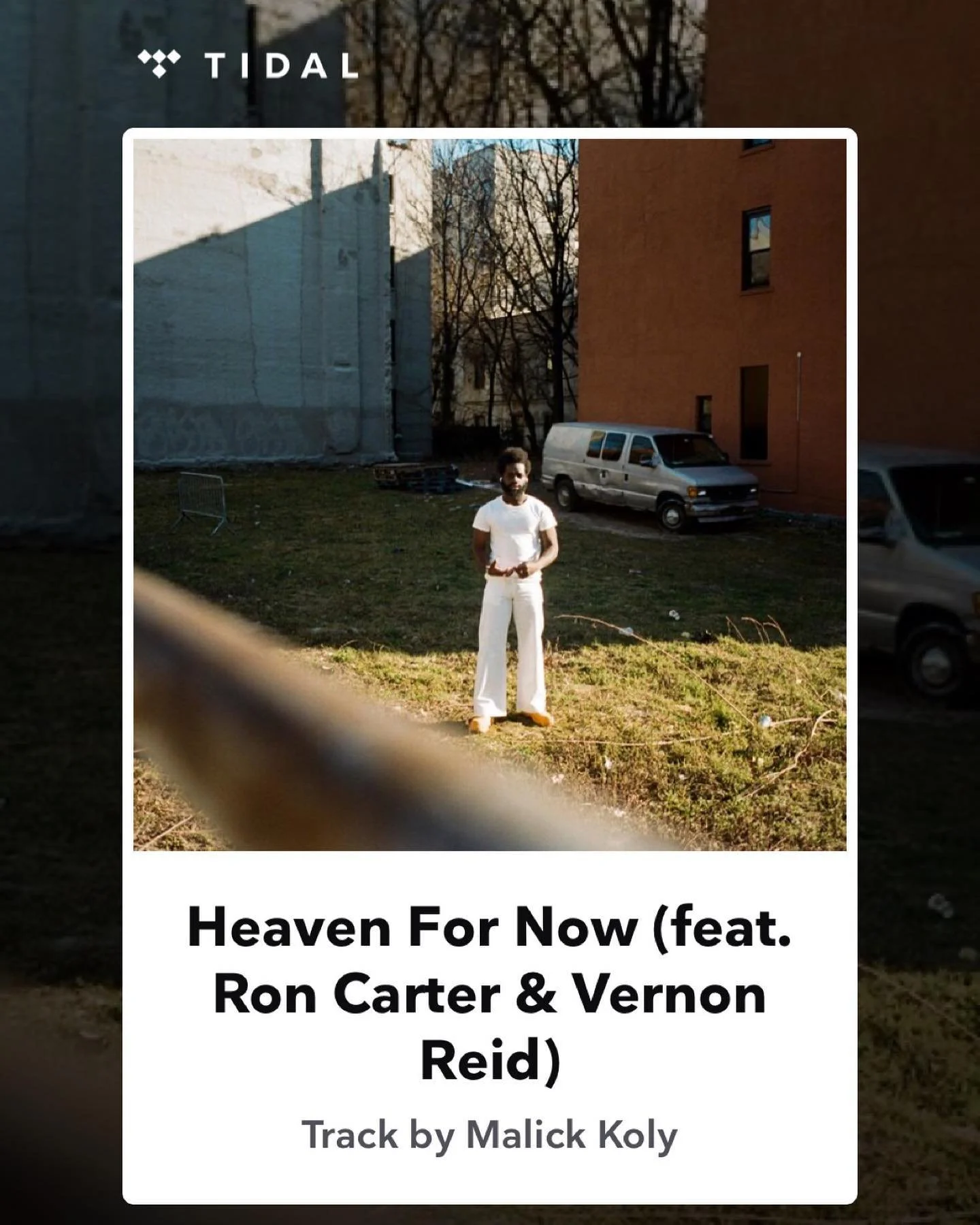 Today, my premiere as a songwriter begins. I am humbled and honored to have it begin in this way.

"Heaven For Now"

This song started with me and Malick writing in his living room, and fast forward to today and it is premiering with an ama