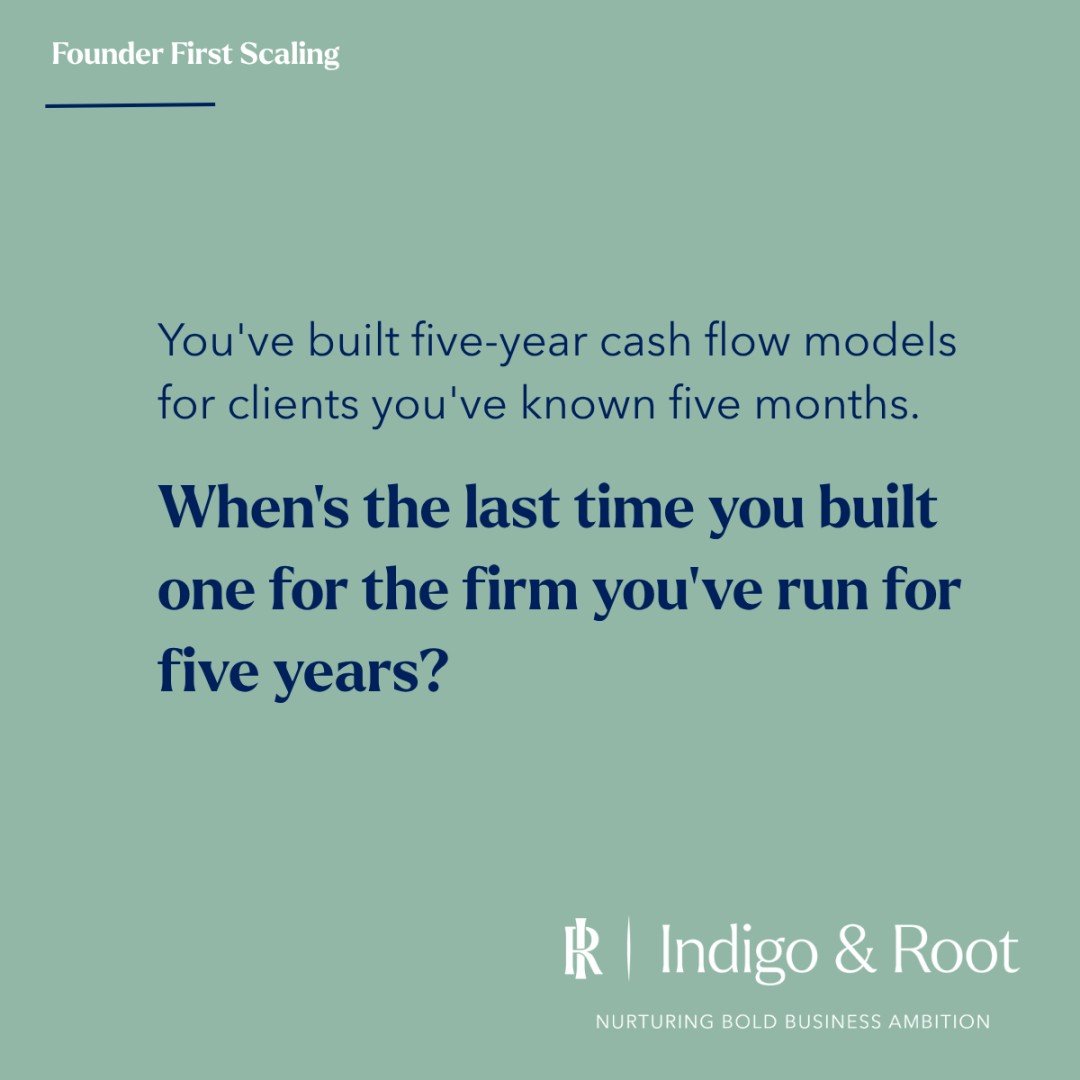 Fractional CFOs give founders financial clarity. You design forecasts, financial systems and help business owners with making sound financial decisions.

Lets be honest though, you are running the firm on the urgent, the client who calls in a panic, 