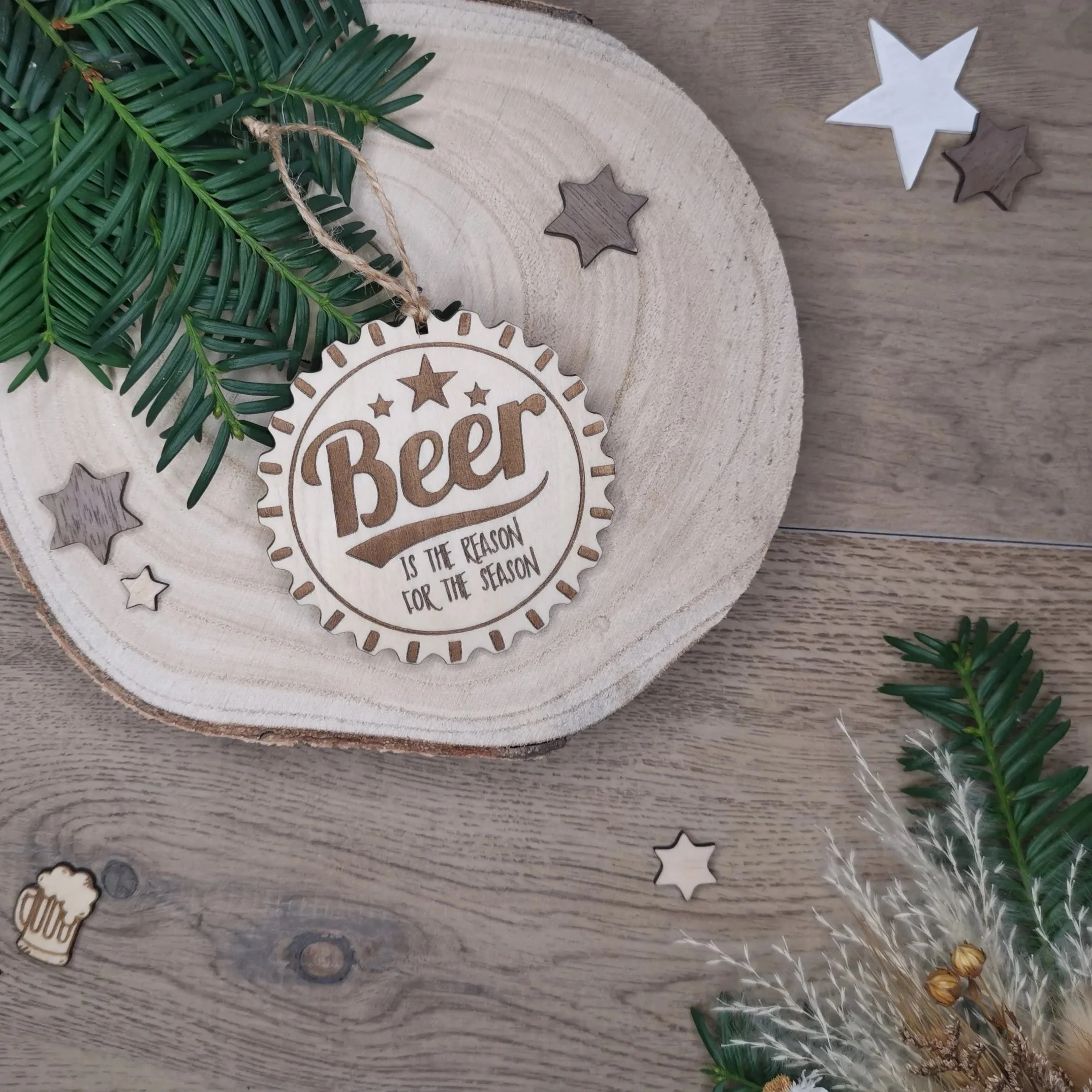 Weihnachtsbaumanhänger "Kronkorken"