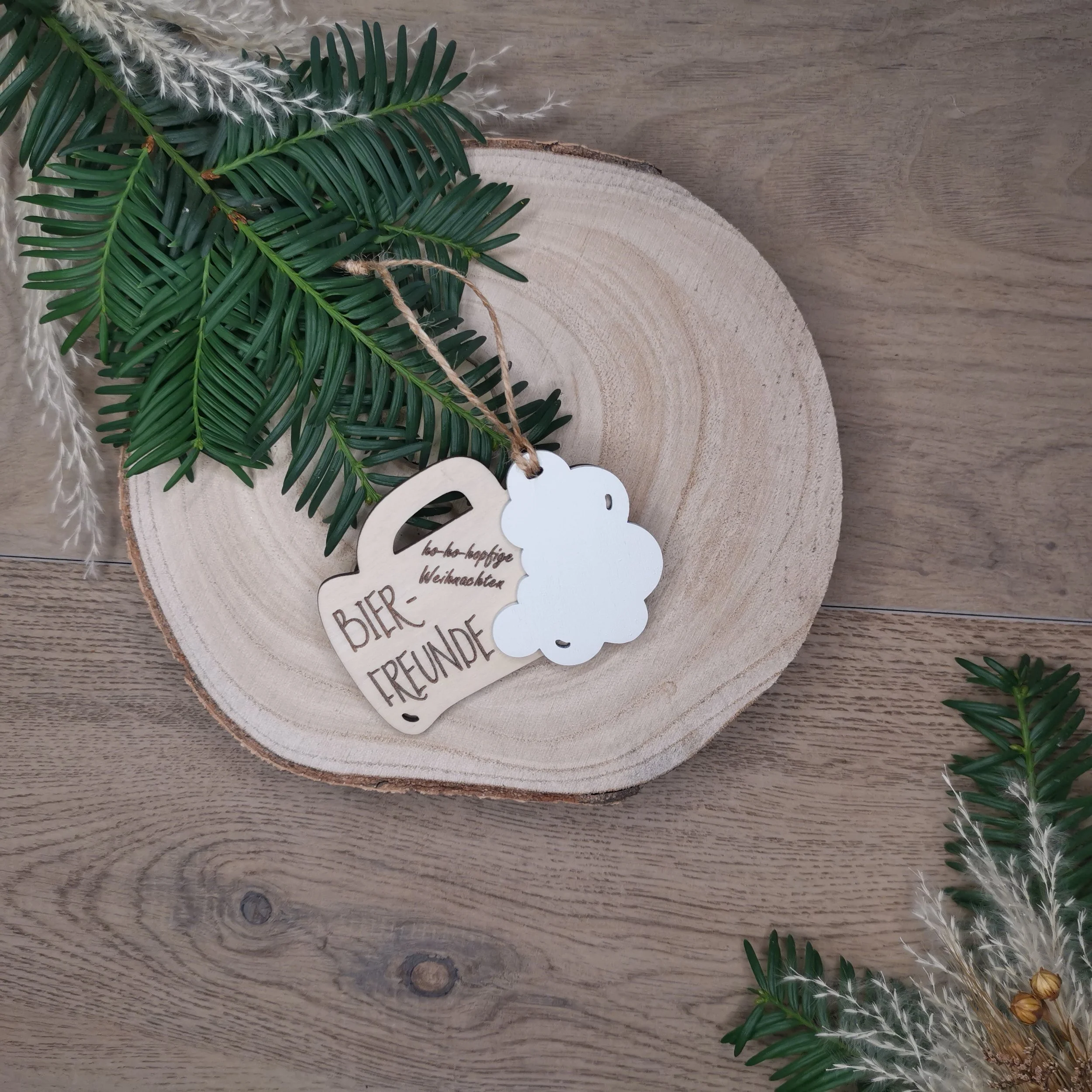 Weihnachtsbaumanhänger "Bierfreund"