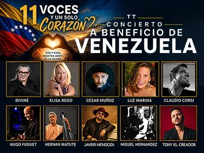 Teatro Trail Miami - CONCIERTO A BENEFICIO DE VENEZUELA - 11 VOCES Y UN SOLO CORAZÓN