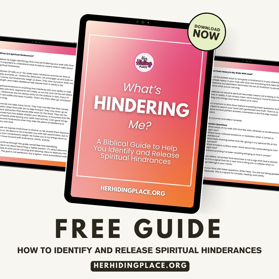 What's Hindering Me? Biblical Guide