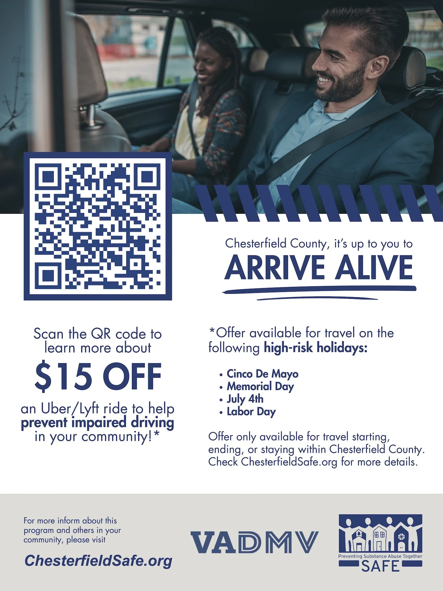 VaHSO Arrive Alive Chesterfield Promo Poster