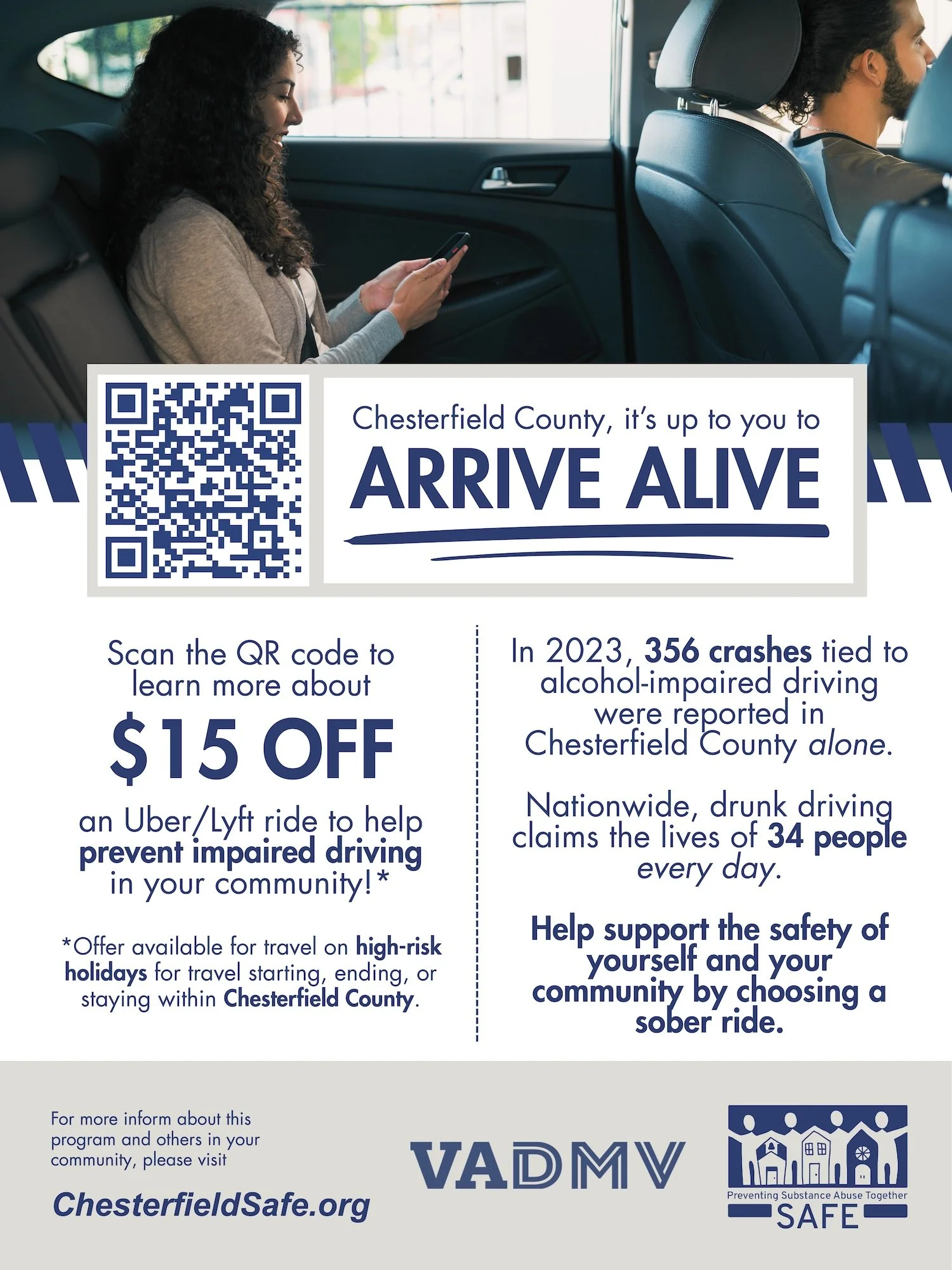 VaHSO Arrive Alive Chesterfield Promo Poster