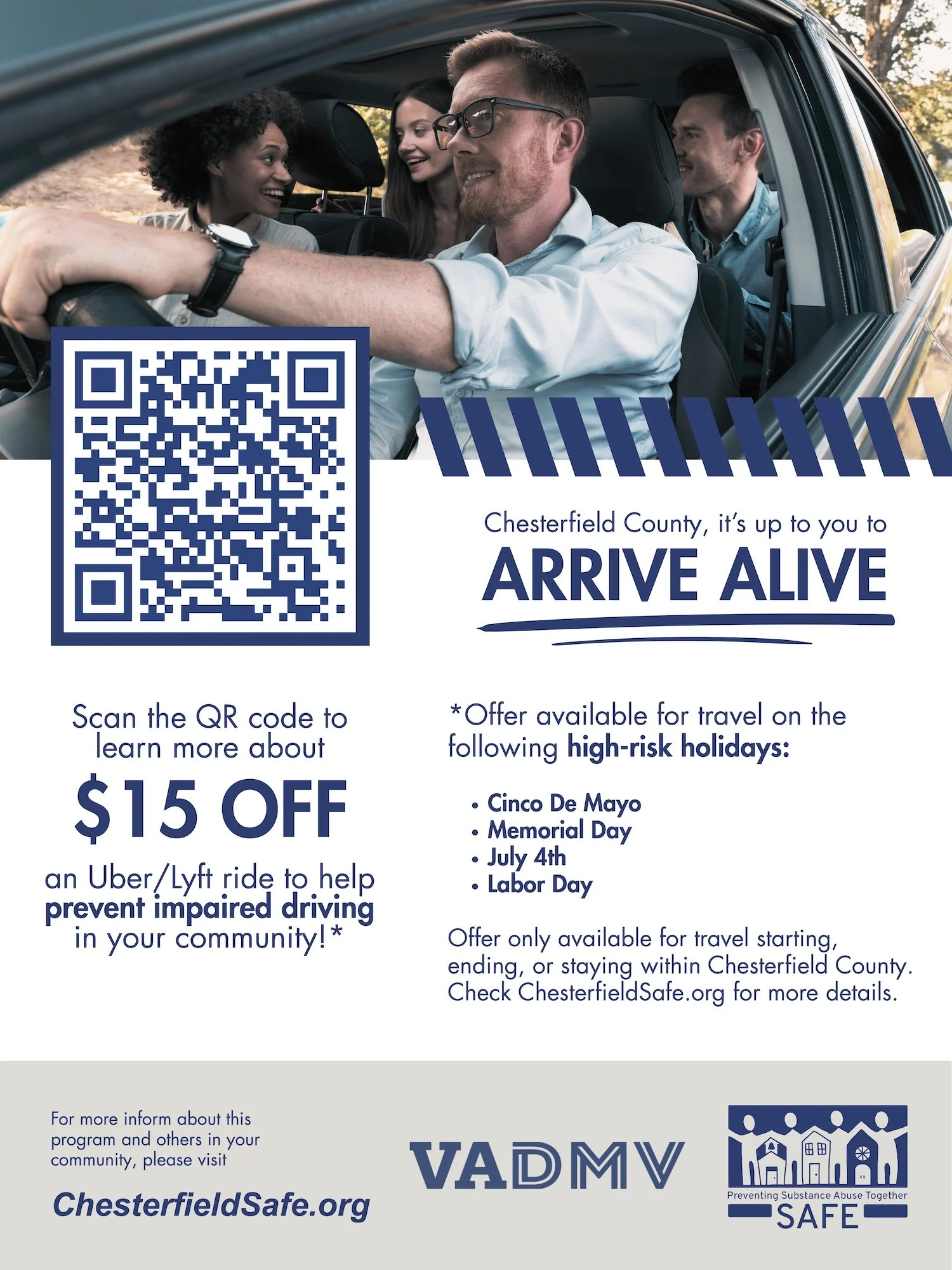 VaHSO Arrive Alive Chesterfield Promo Poster
