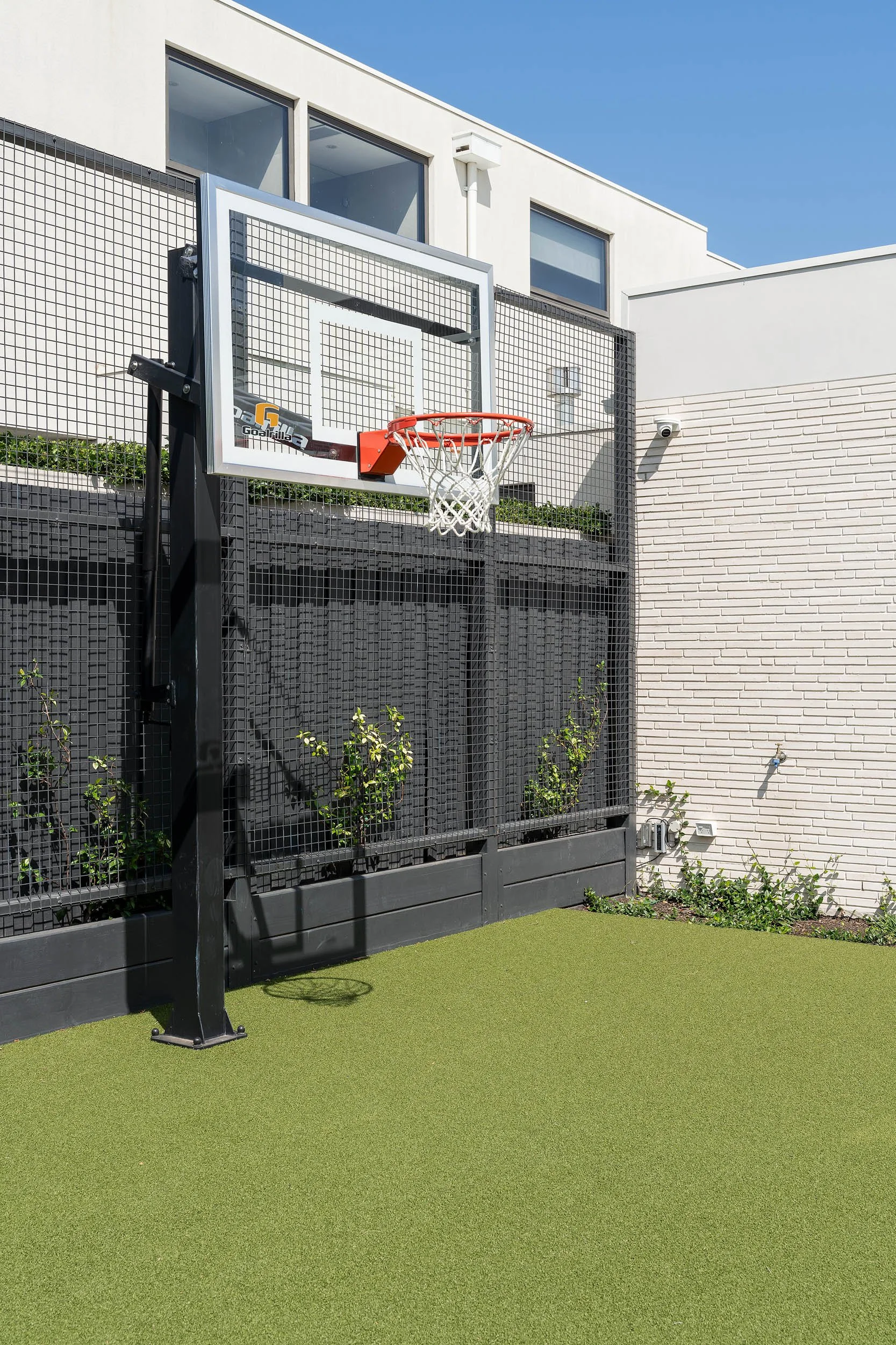 residential basketball court pool integration Brighton Melbourne