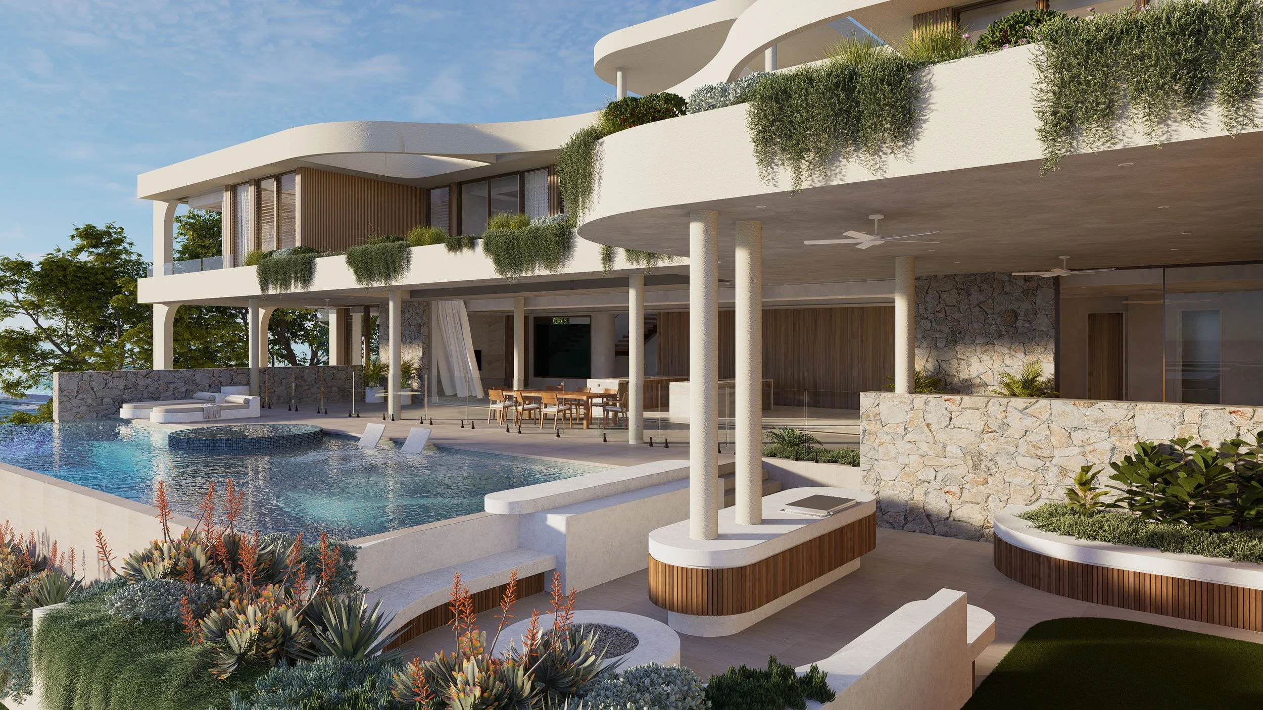 Hamilton Island pool and landscape design by Mint Design