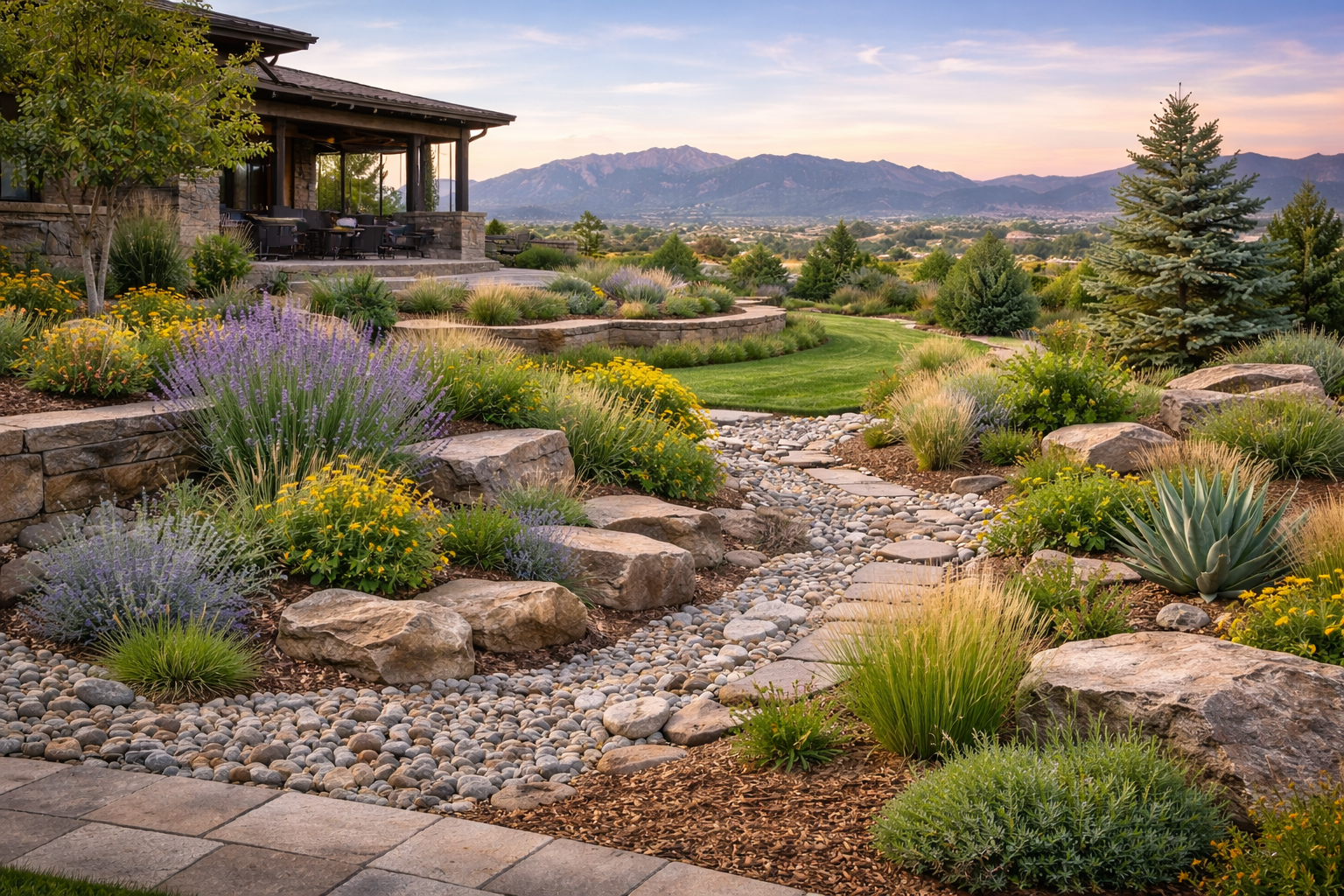 xeriscape yard in colorado springs