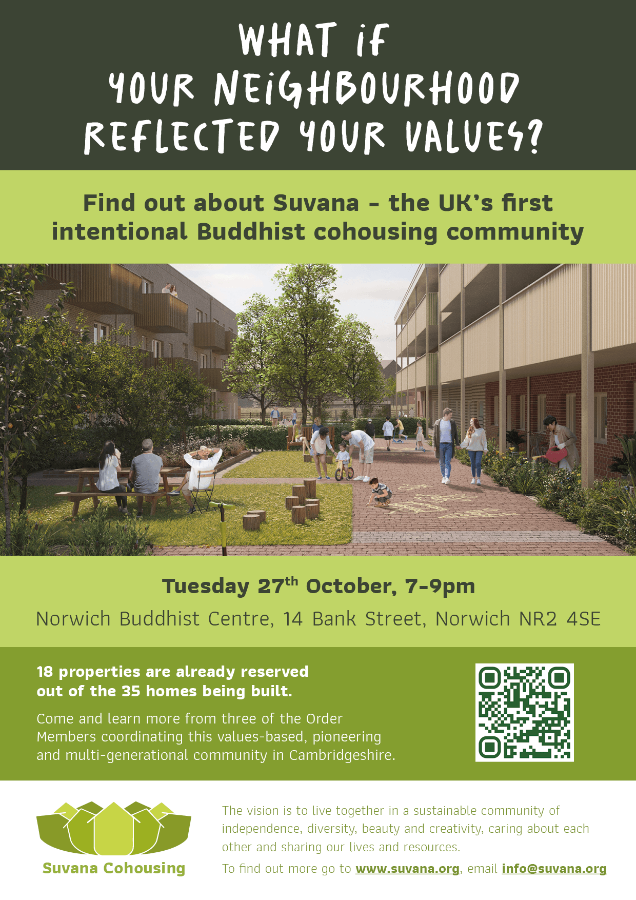 Poster for the introductory event in Norwich
