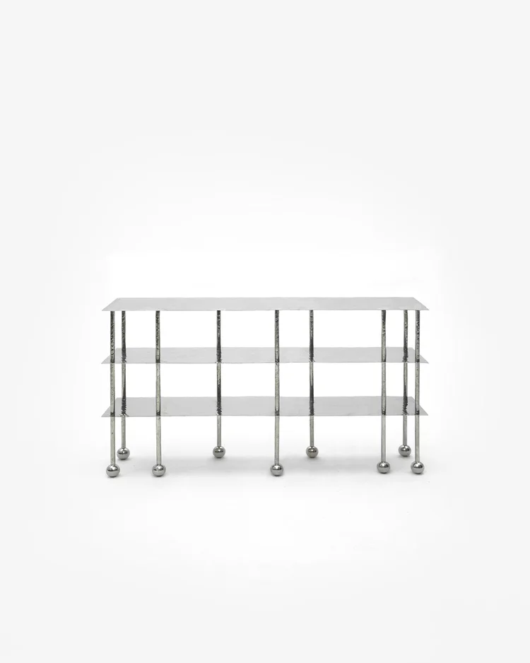 Liquid Rack M Steel | Sculptural Designer Shelving by Furn Object