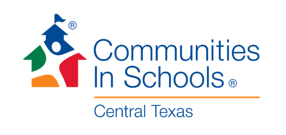 Logo for Communities In Schools of Central Texas, featuring a colorful house and the organization name.